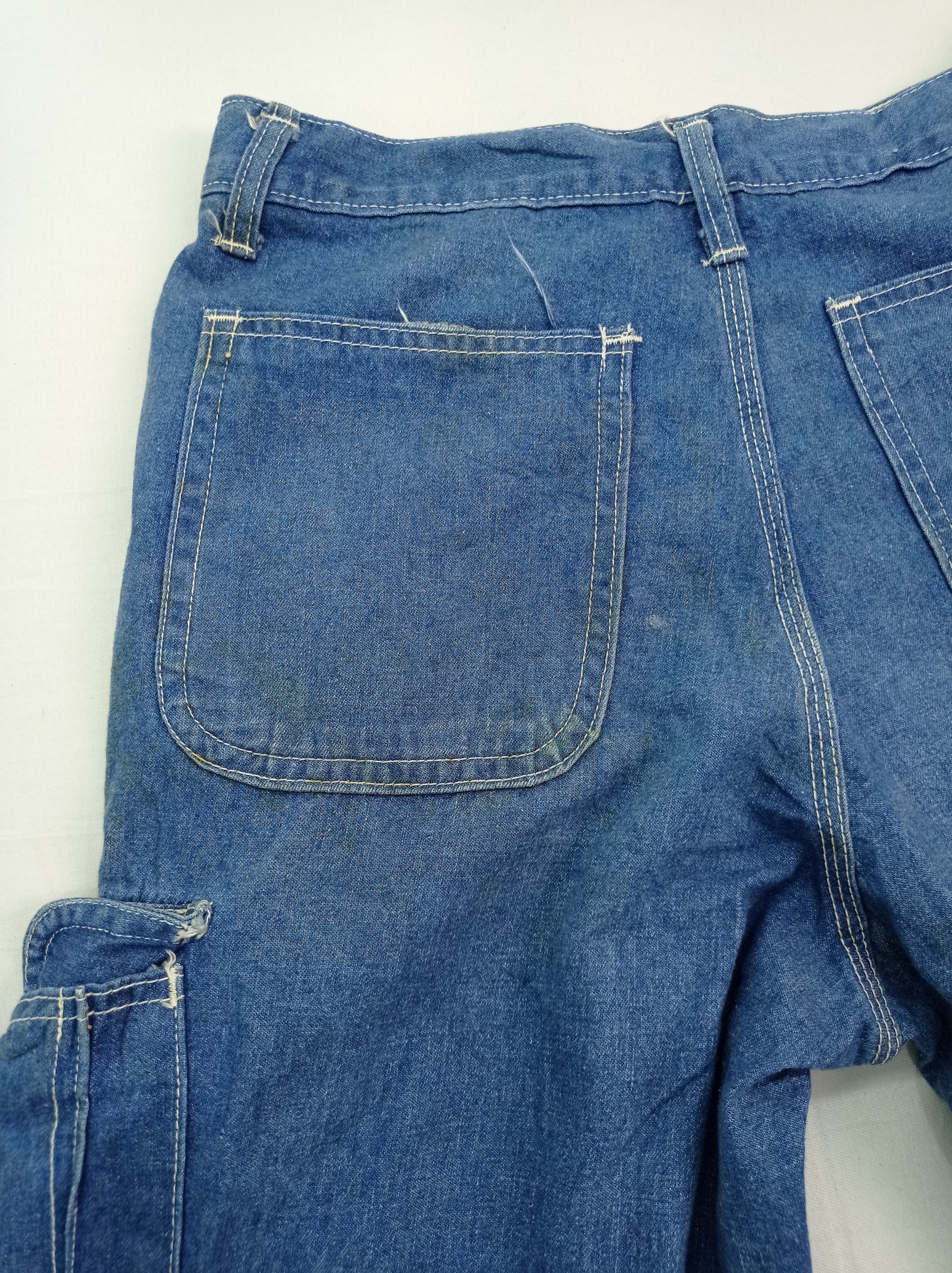 Japanese Brand Japanese Denim Cargo Pants Size US 29 - 11 Thumbnail