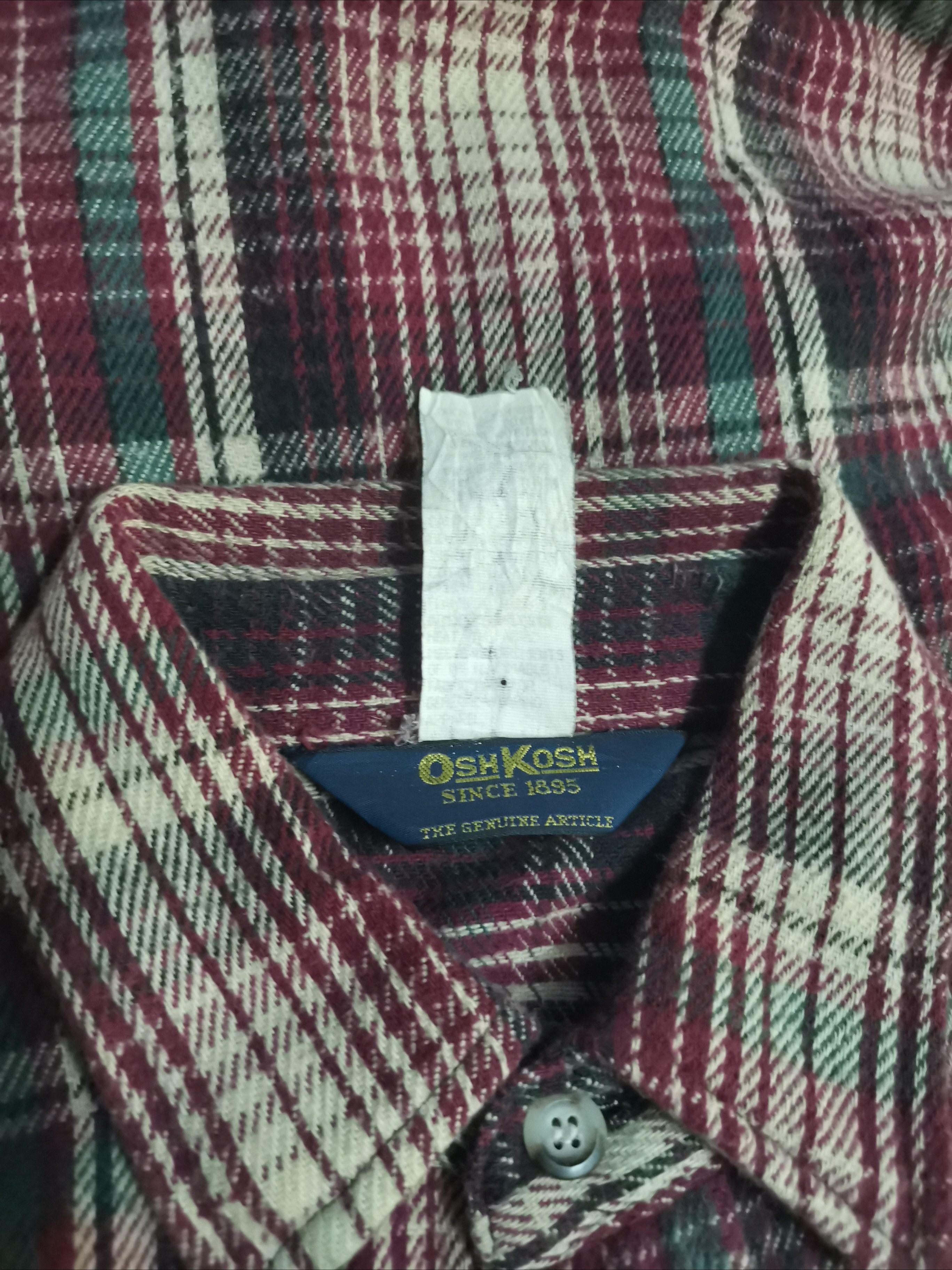 Oshkosh × Vintage 🔥Vintage🔥Oshkosh Flannel Size US L / EU 52-54 / 3 - 4 Thumbnail