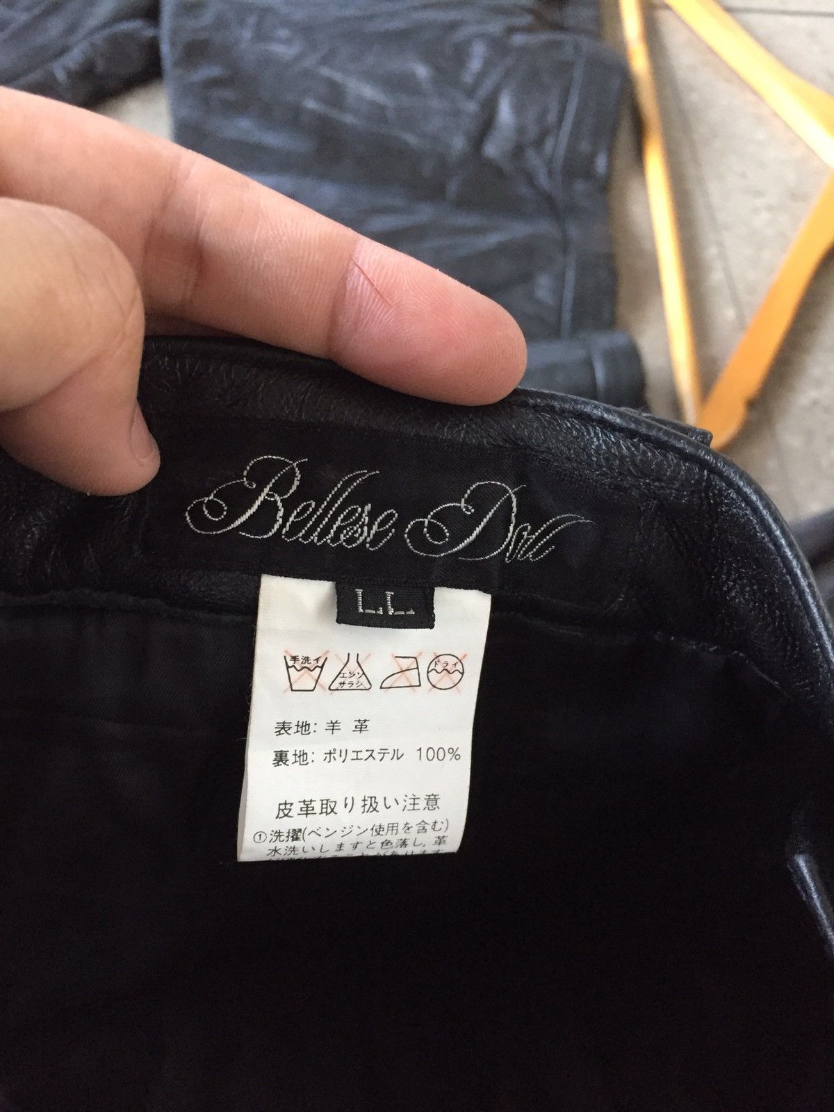 Japanese Brand Bellese Doll By Japanese Designer Leather Pants Size US 30 / EU 46 - 3 Thumbnail