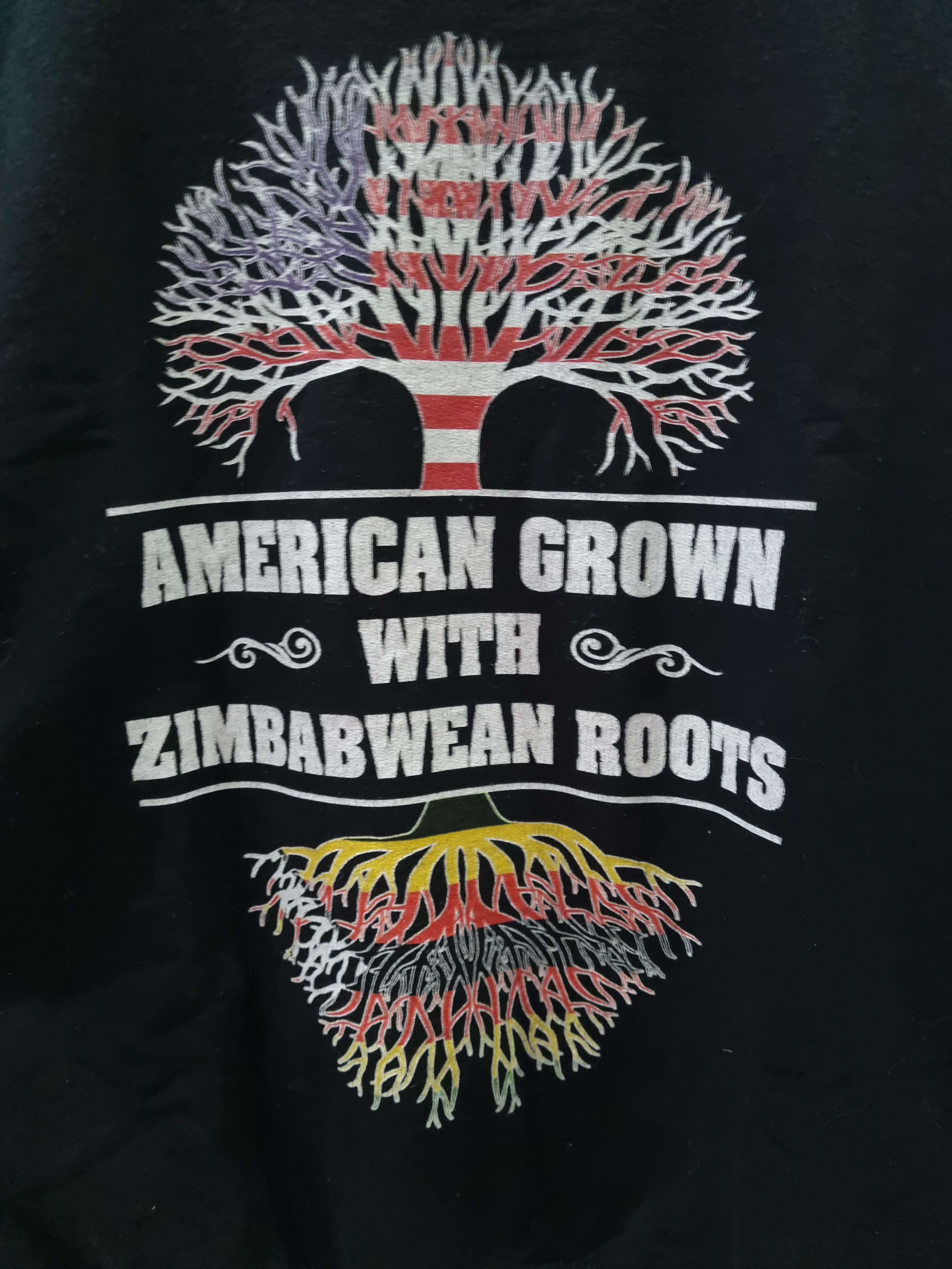 Gildan American Grown With Zimbanwean Roots Sweatshirt Size US S / EU 44-46 / 1 - 5 Thumbnail