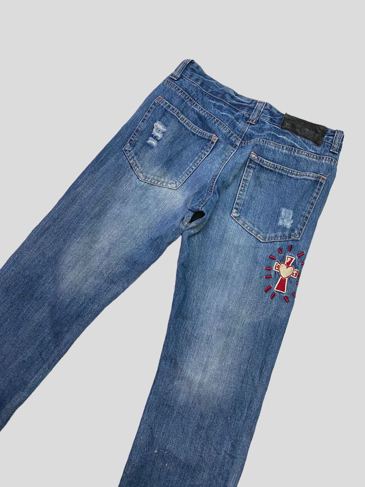 Designer × Japanese Brand × Vintage VINTAGE PINK LATTE GIVE ME A DIFFERENT LOVE DENIM Size 27" / US 4 / IT 40 - 9 Thumbnail