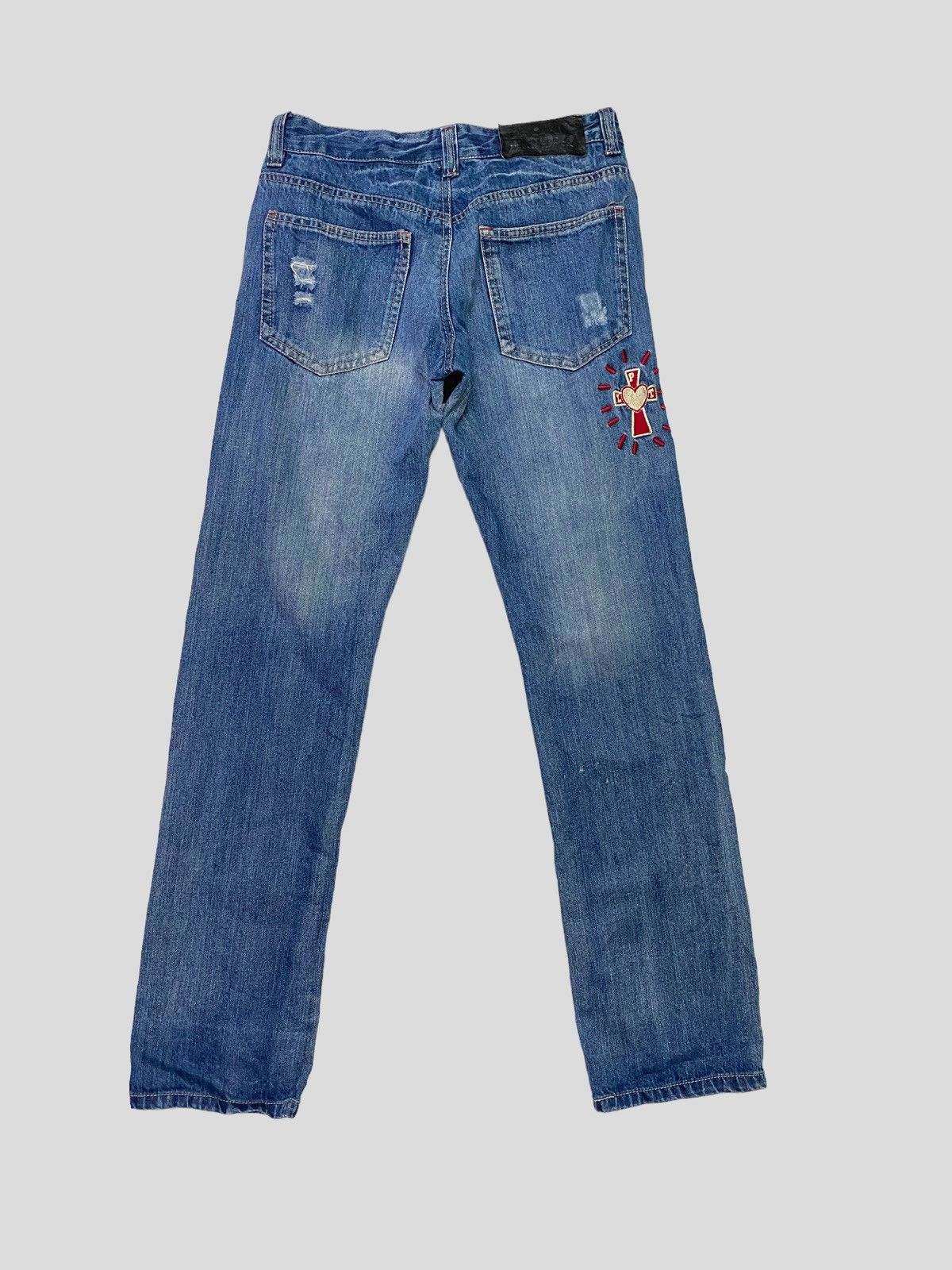 Designer × Japanese Brand × Vintage VINTAGE PINK LATTE GIVE ME A DIFFERENT LOVE DENIM Size 27" / US 4 / IT 40 - 2 Thumbnail