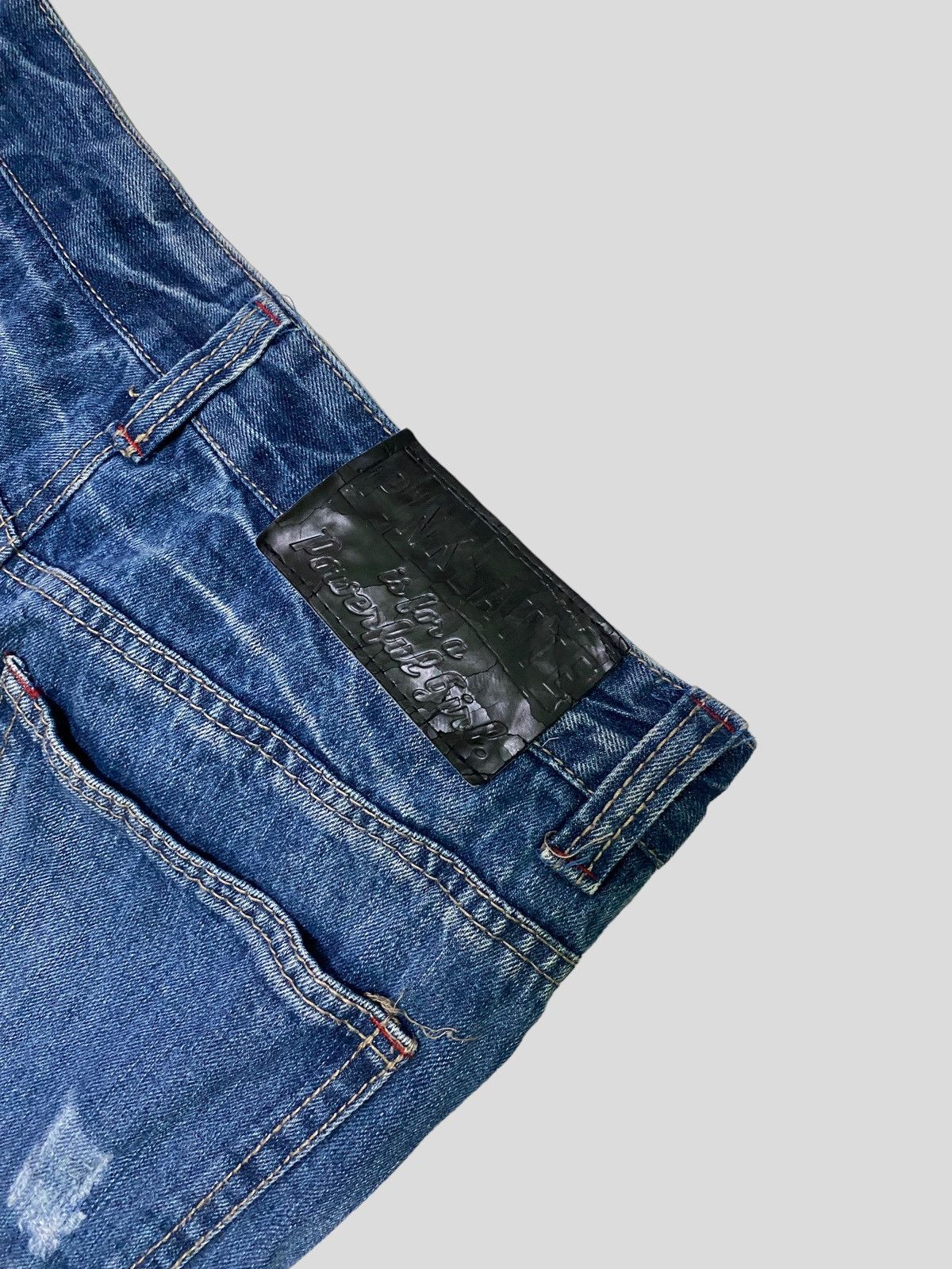 Designer × Japanese Brand × Vintage VINTAGE PINK LATTE GIVE ME A DIFFERENT LOVE DENIM Size 27" / US 4 / IT 40 - 10 Thumbnail