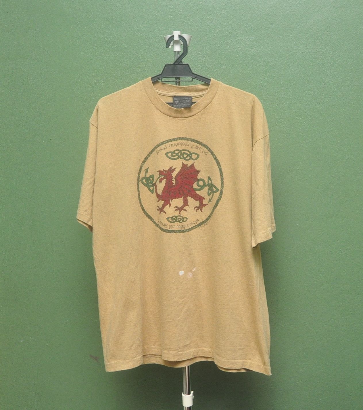 image of Vintage Dragon Keltic Designs Shirt in Coco Brown, Men's (Size XL)