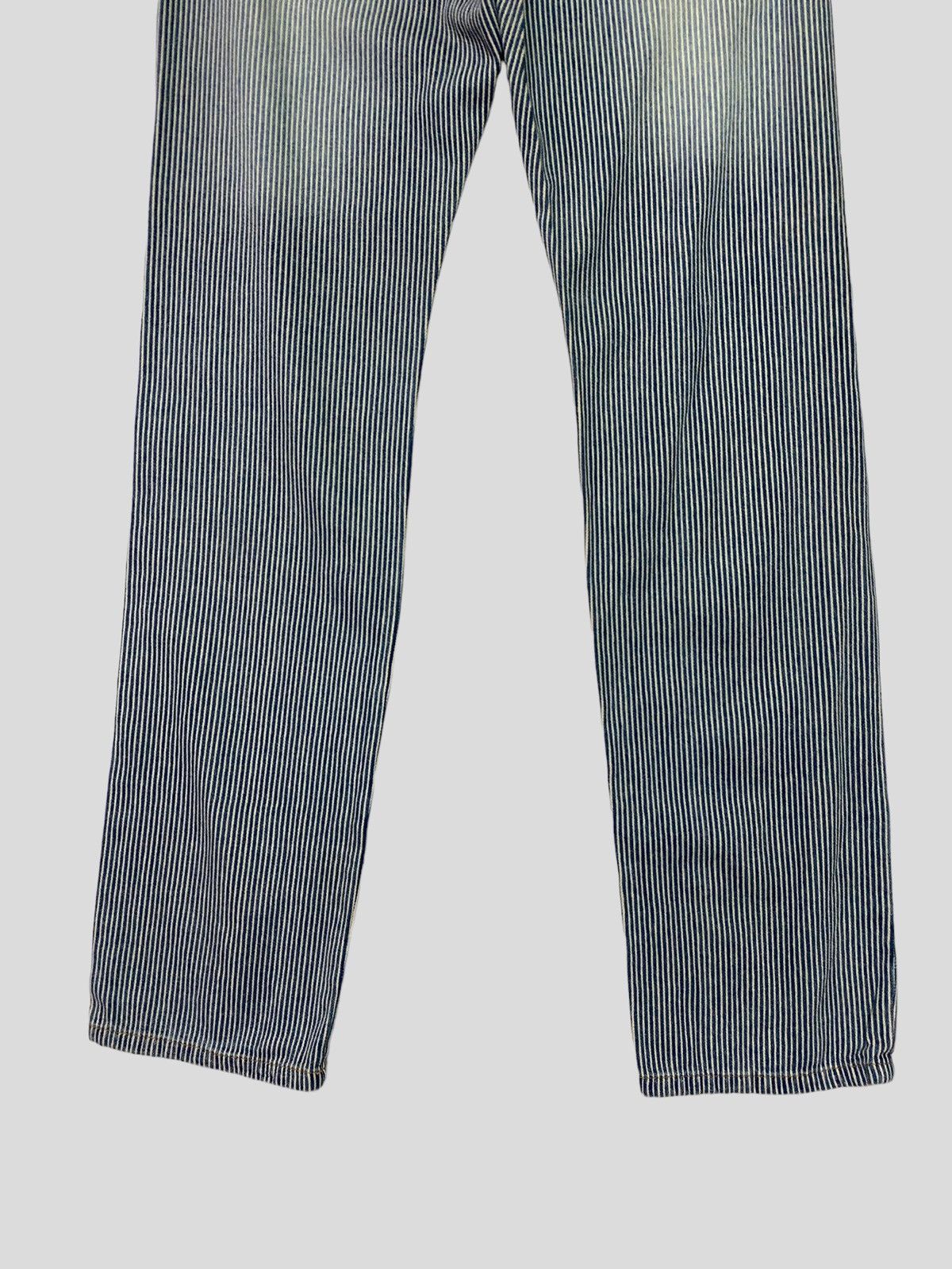 Japanese Brand × Vintage VINTAGE SURF CLOTHES HICKORY STRIPED PATCH POCKET DENIM Size US 29 - 7 Thumbnail
