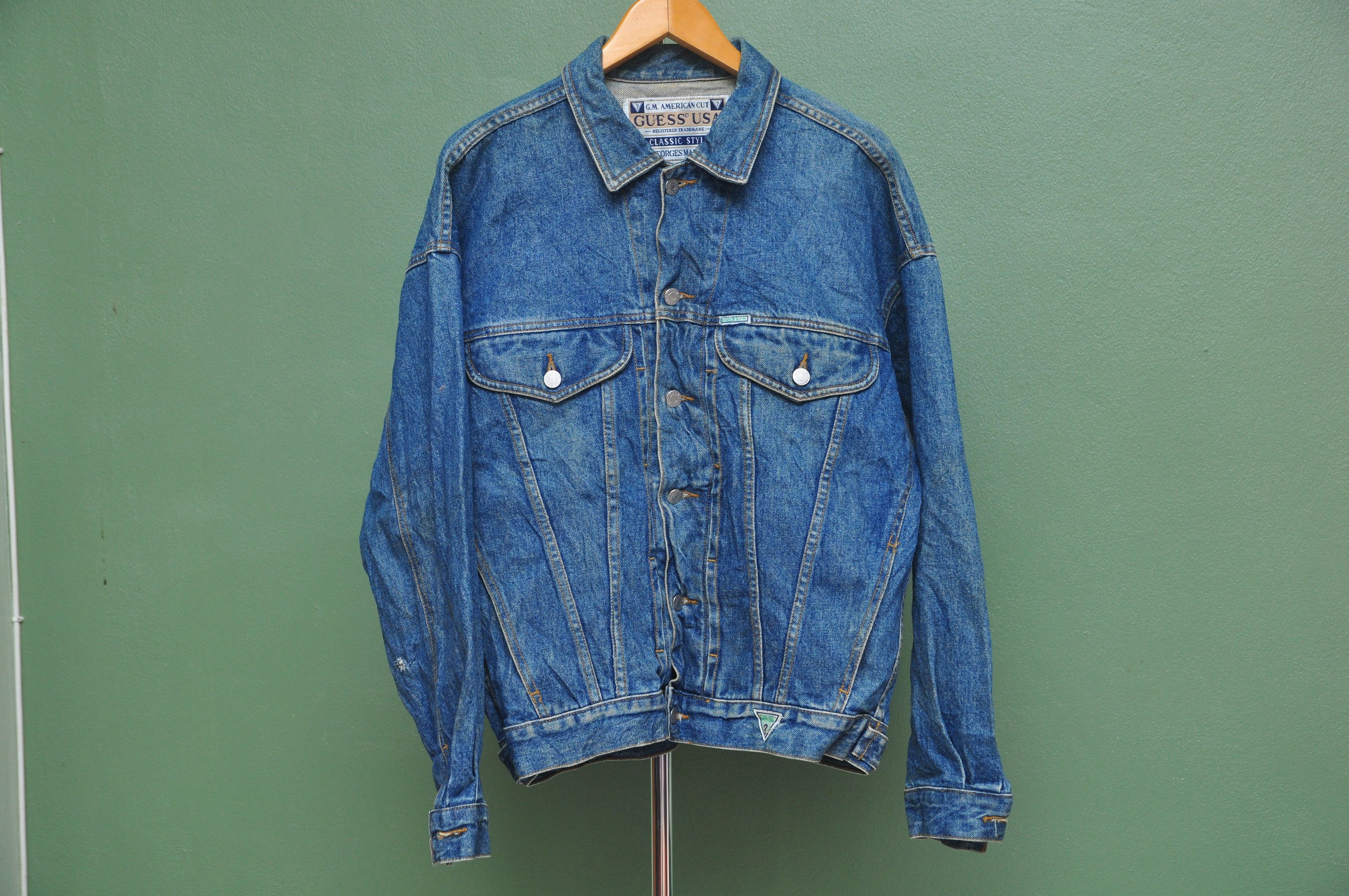Guess × Japanese Brand × Vintage Vintage Guess Made In USA Jeans Denim Jacket Size US XL / EU 56 / 4 - 1 Thumbnail