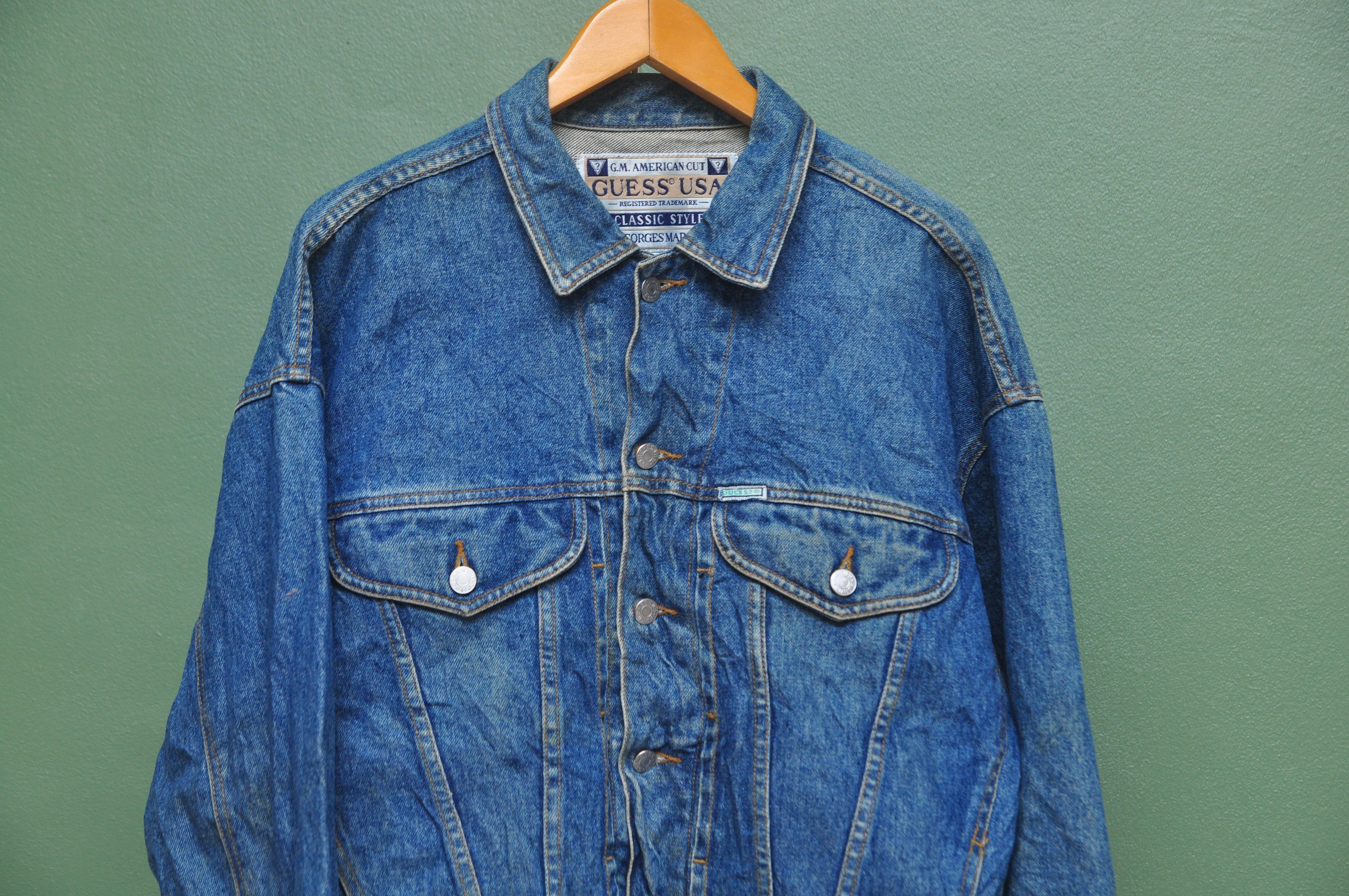 Guess × Japanese Brand × Vintage Vintage Guess Made In USA Jeans Denim Jacket Size US XL / EU 56 / 4 - 3 Thumbnail