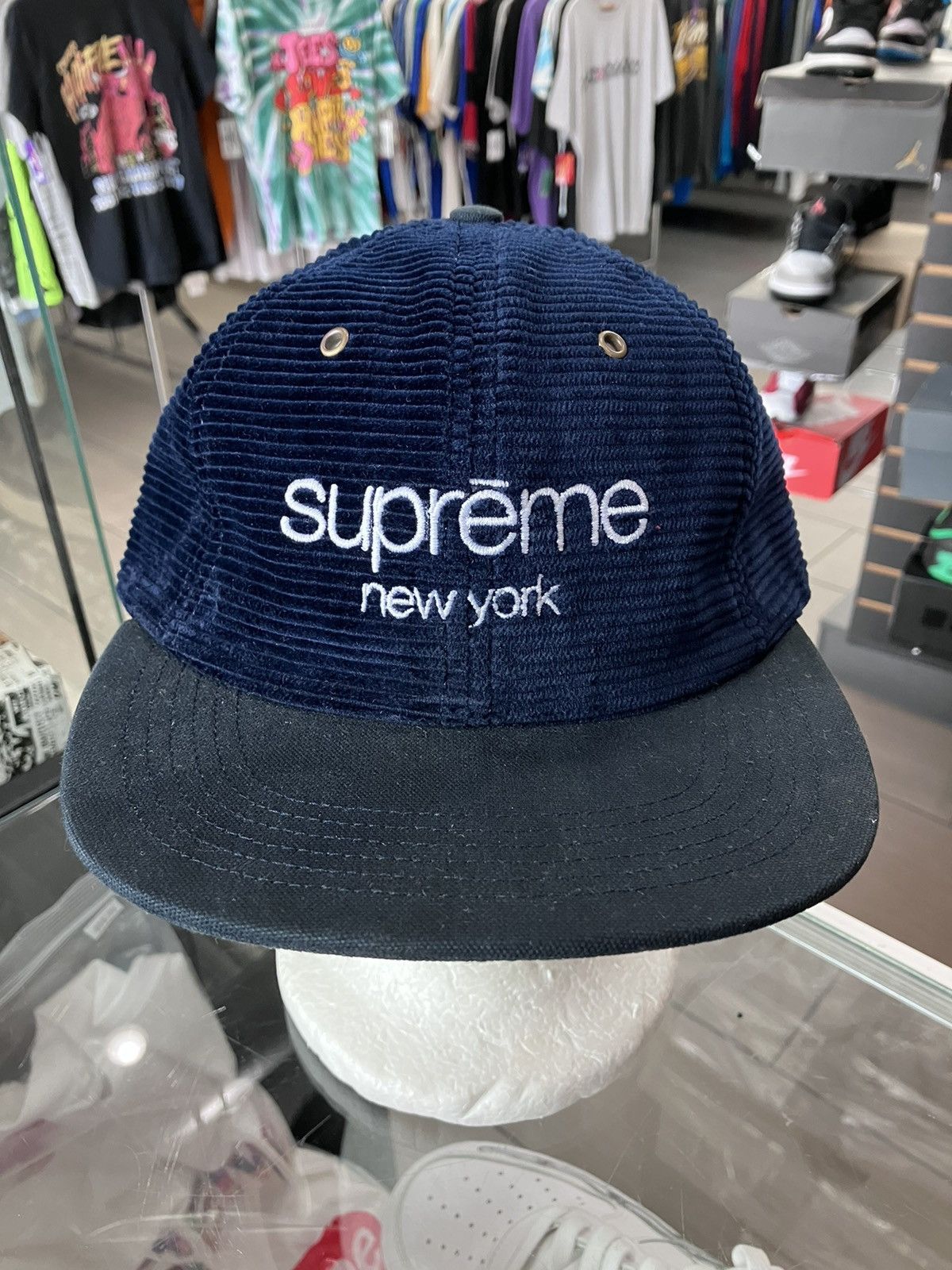 Supreme Corduroy Classic Logo 6 Panel Hat | Grailed