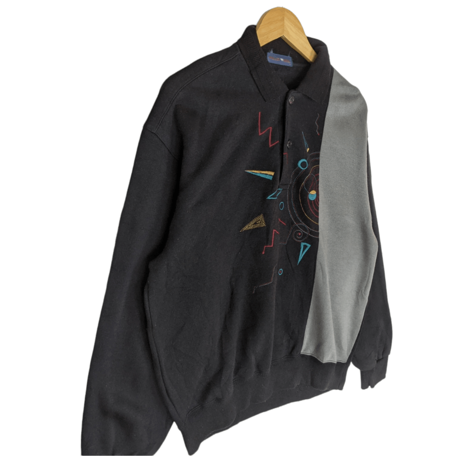 Japanese Brand Japan WILLIE WOOD Retro Style Wool Polo Jumper Sweatshirt Size US L / EU 52-54 / 3 - 3 Thumbnail