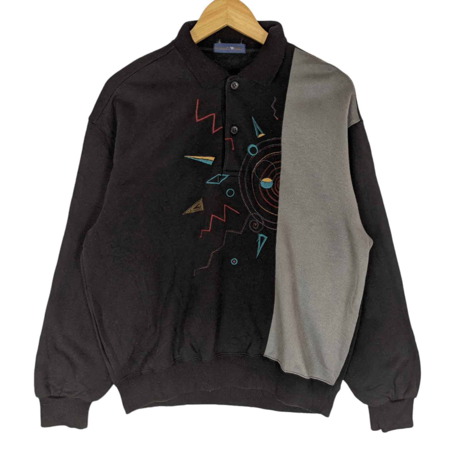 Japanese Brand Japan WILLIE WOOD Retro Style Wool Polo Jumper Sweatshirt Size US L / EU 52-54 / 3 - 2 Thumbnail