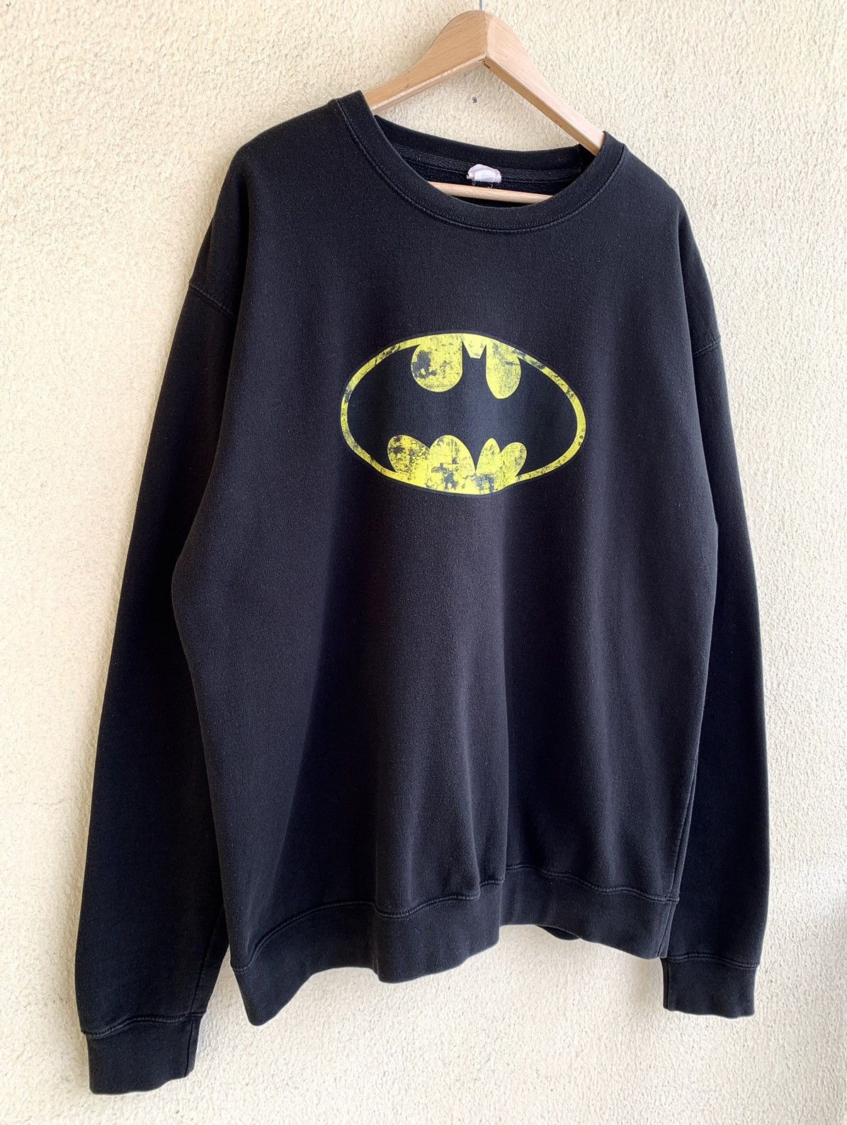 DC Comics VINTAGE Y2K DC COMICS BATMAN BIG LOGO SWEATSHIRT Size US XL / EU 56 / 4 - 2 Thumbnail