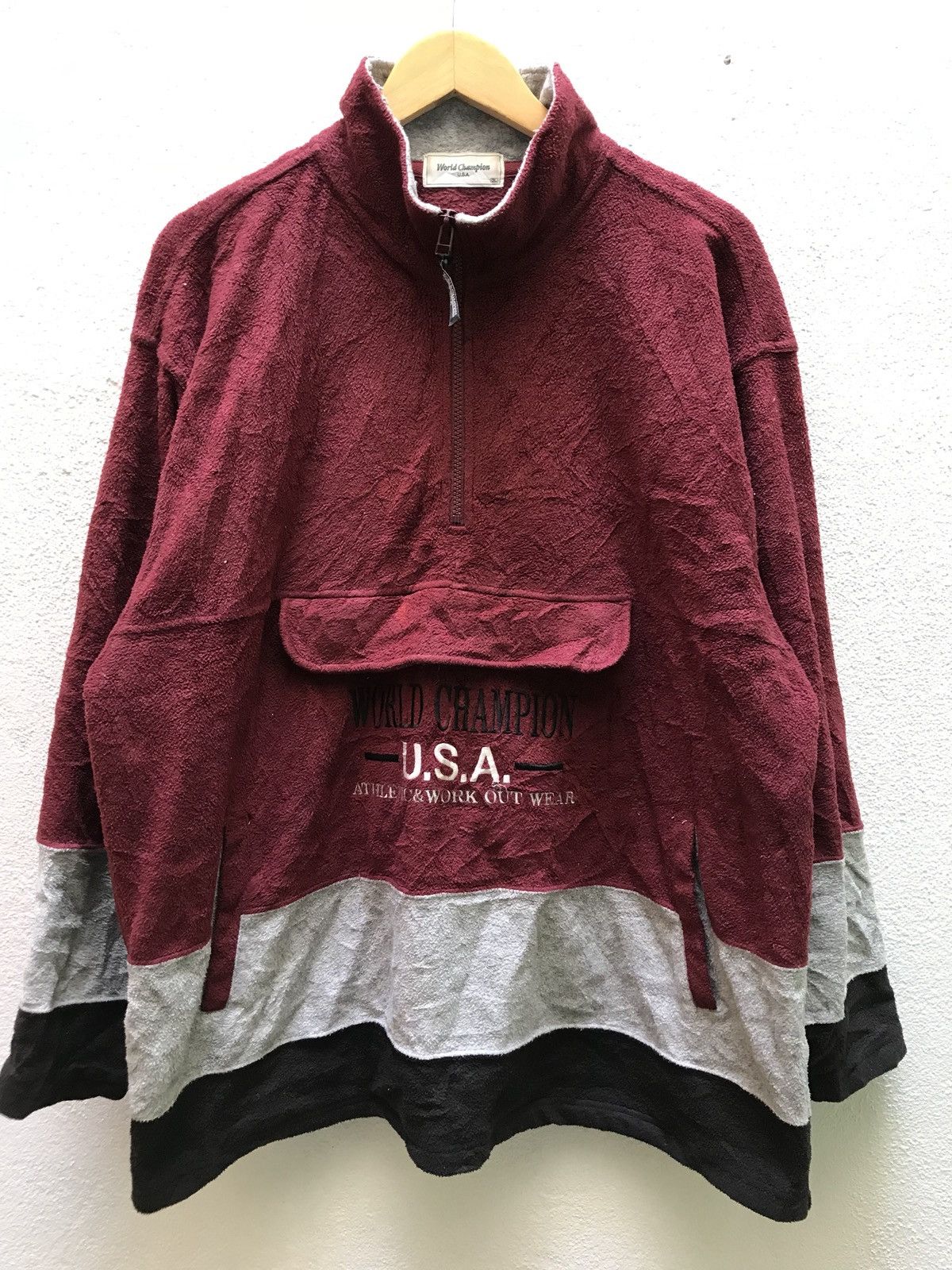 Champion 🔥FINAL DROP🔥 World Champion anorak block color fleece Size US L / EU 52-54 / 3 - 4 Thumbnail