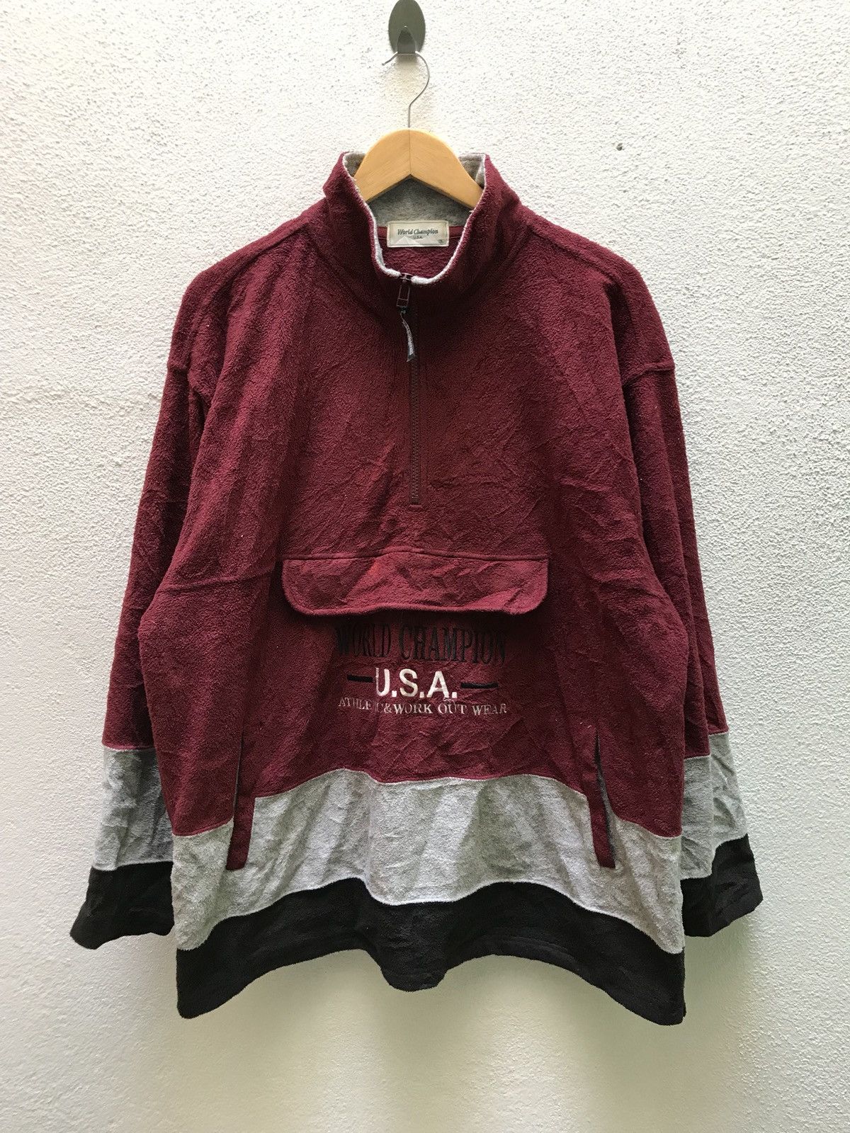 Champion 🔥FINAL DROP🔥 World Champion anorak block color fleece Size US L / EU 52-54 / 3 - 1 Thumbnail