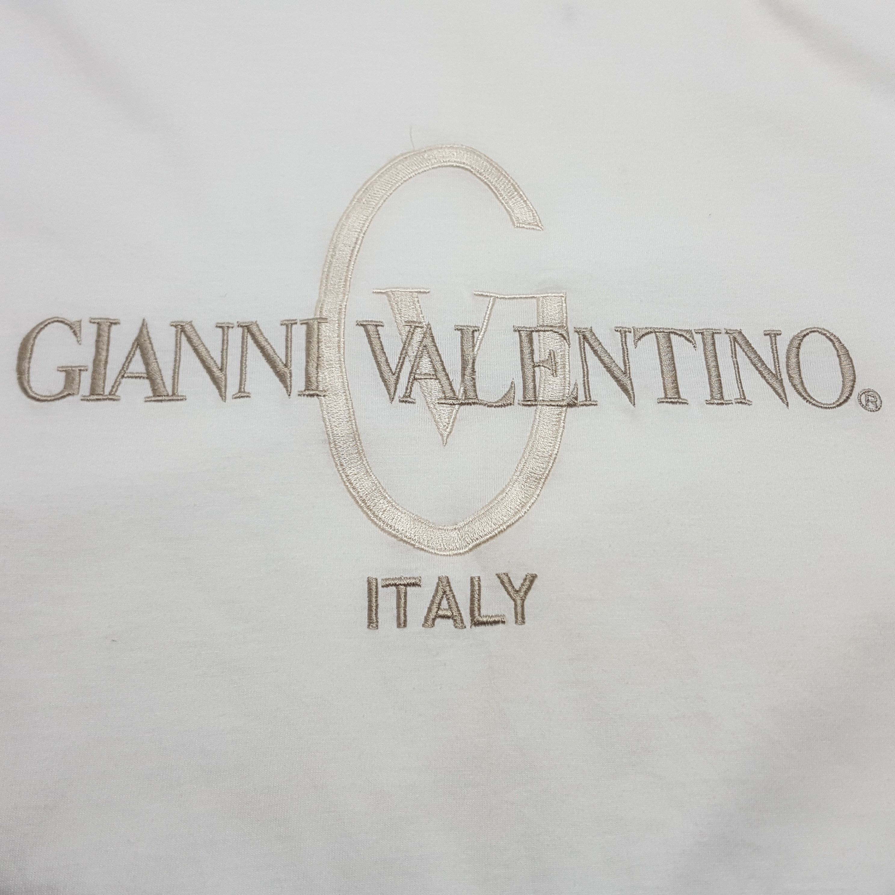 Gianni Valentino × Valentino × Vintage Vintage GIANNI VALENTINO Embroidery Spell Out t-shirt Size US M / EU 48-50 / 2 - 3 Thumbnail