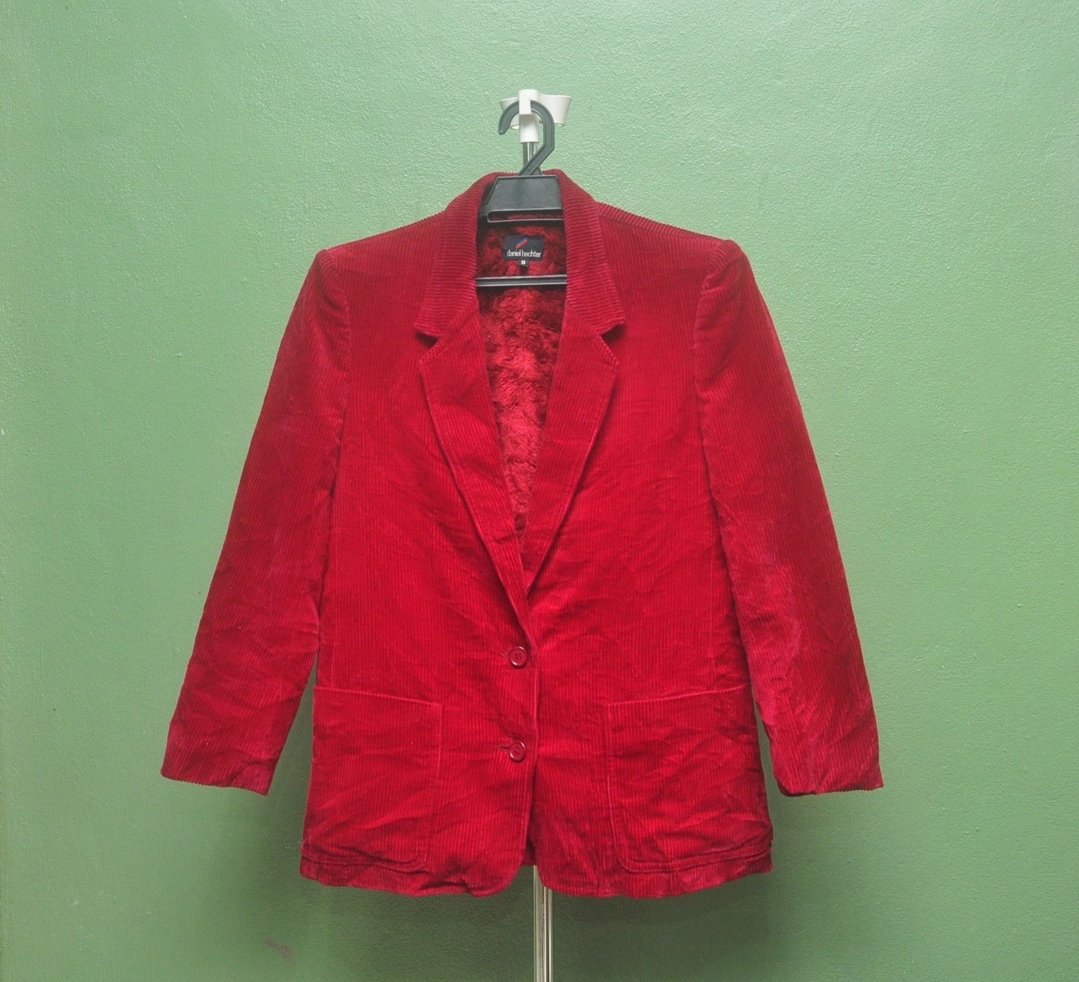 Daniel Hechter × Vintage Daniel Hechter Cudroy Blazer Maroon Colour Size 40R - 1 Thumbnail
