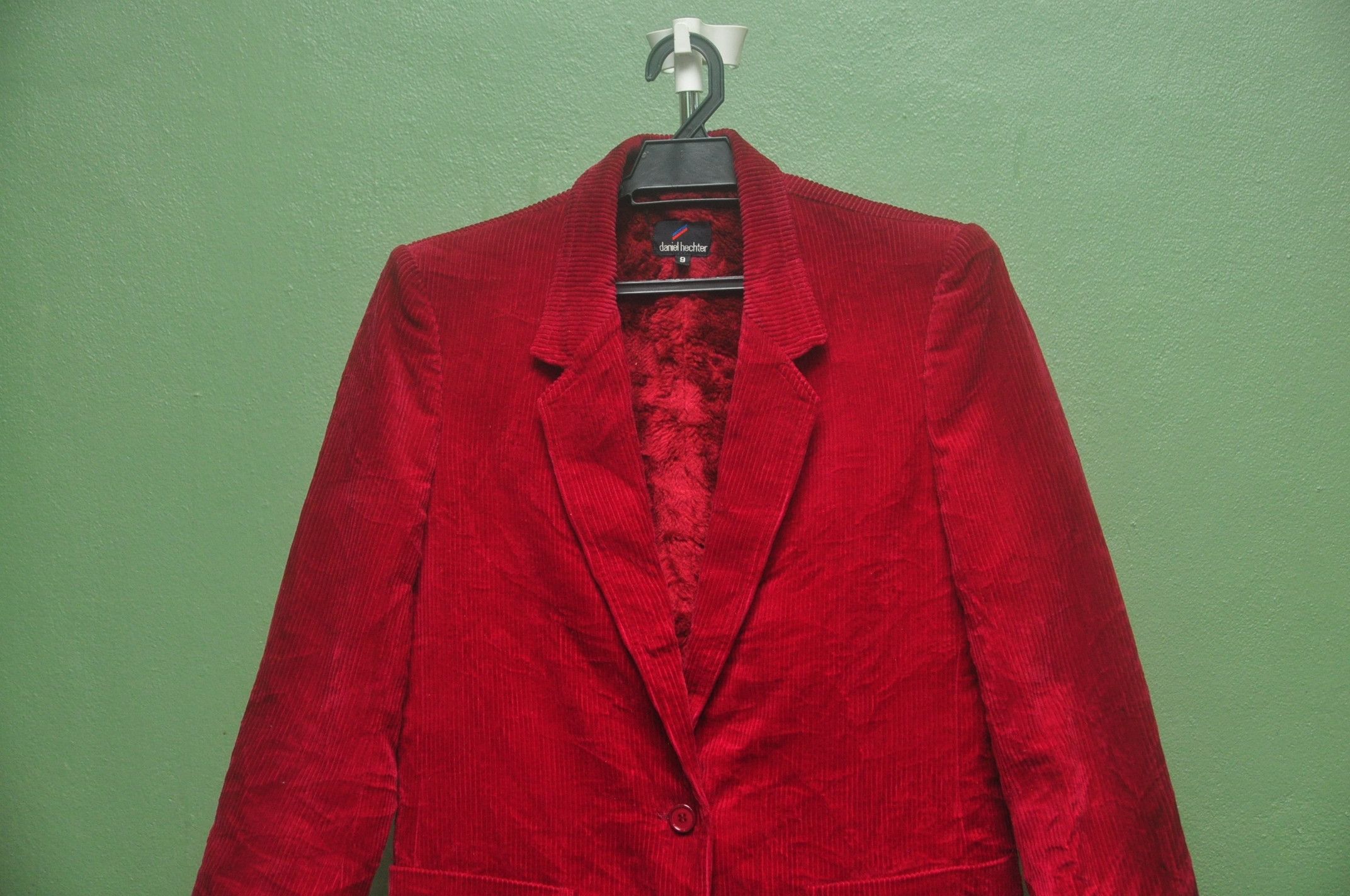 Daniel Hechter × Vintage Daniel Hechter Cudroy Blazer Maroon Colour Size 40R - 4 Thumbnail