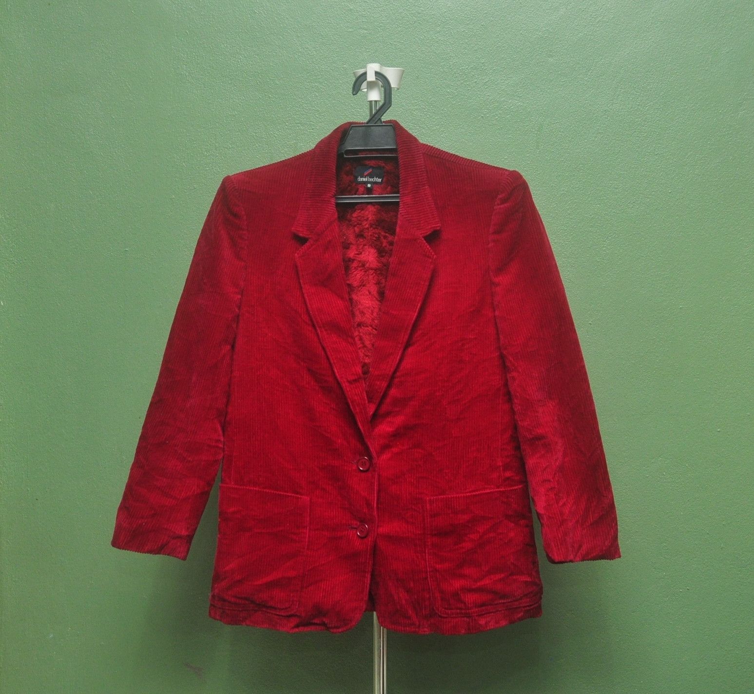 Daniel Hechter × Vintage Daniel Hechter Cudroy Blazer Maroon Colour Size 40R - 3 Thumbnail