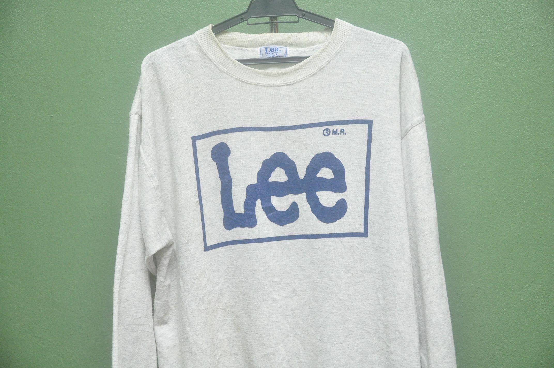 Japanese Brand × Lee × Vintage Vintage Lee Union Made Big Logo Sweatshirt Size US XL / EU 56 / 4 - 3 Thumbnail