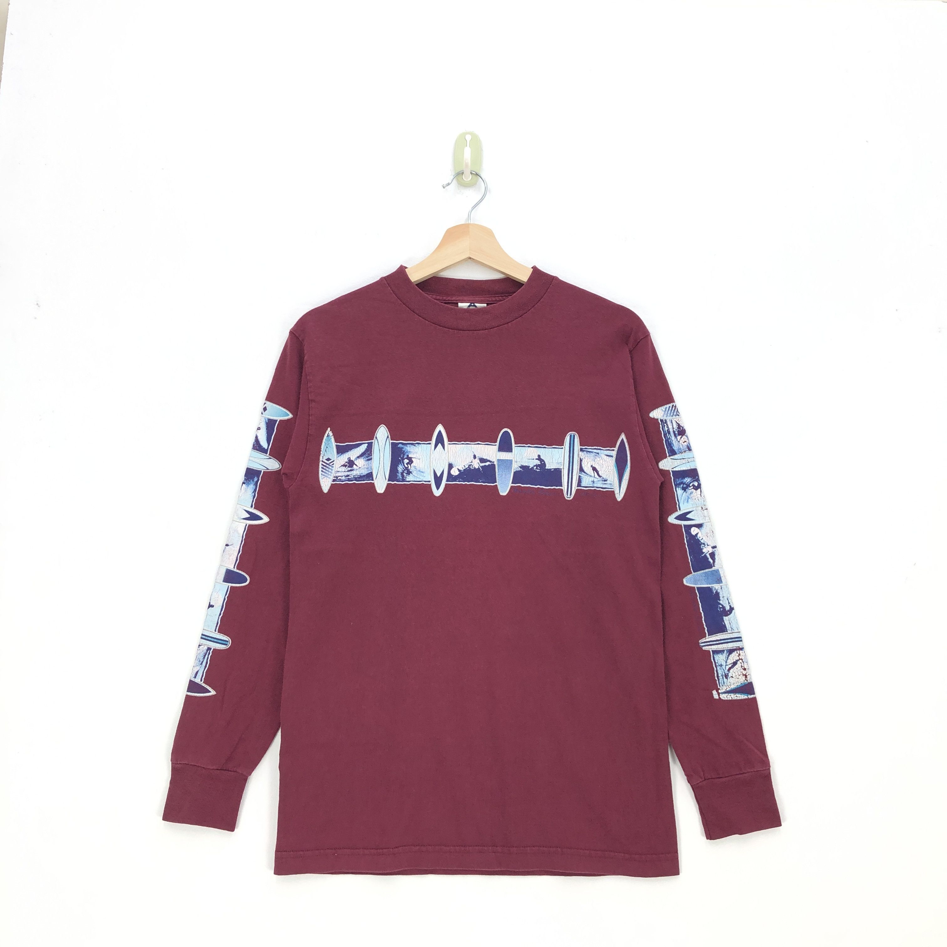 Vintage Vintage Surfwear T Shirt Surfing Adventure Tees Size US S / EU 44-46 / 1 - 1 Thumbnail
