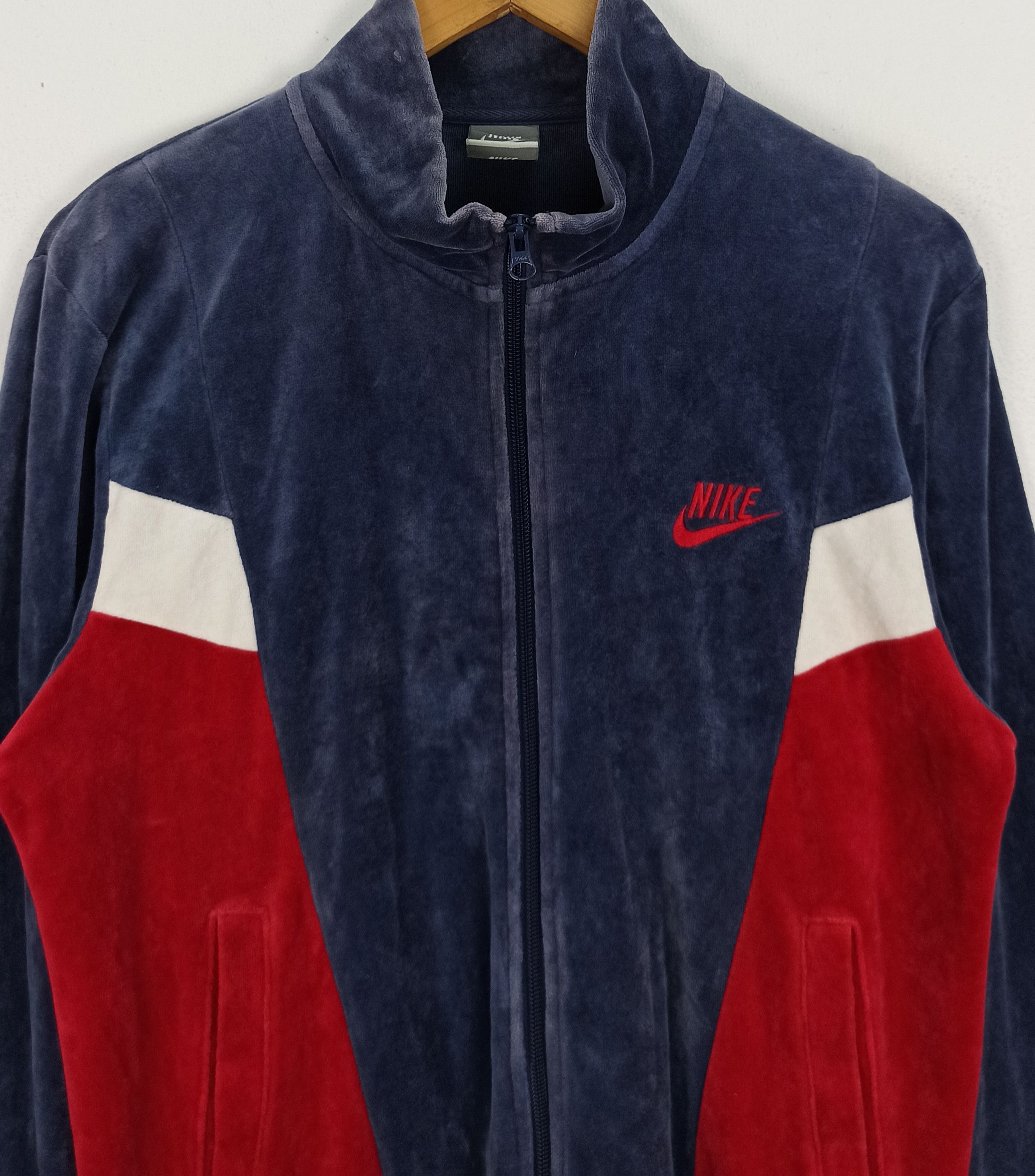 Vintage Vintage Nike Sweater Fleece Mini Swoosh Zipper Size US M / EU 48-50 / 2 - 3 Thumbnail