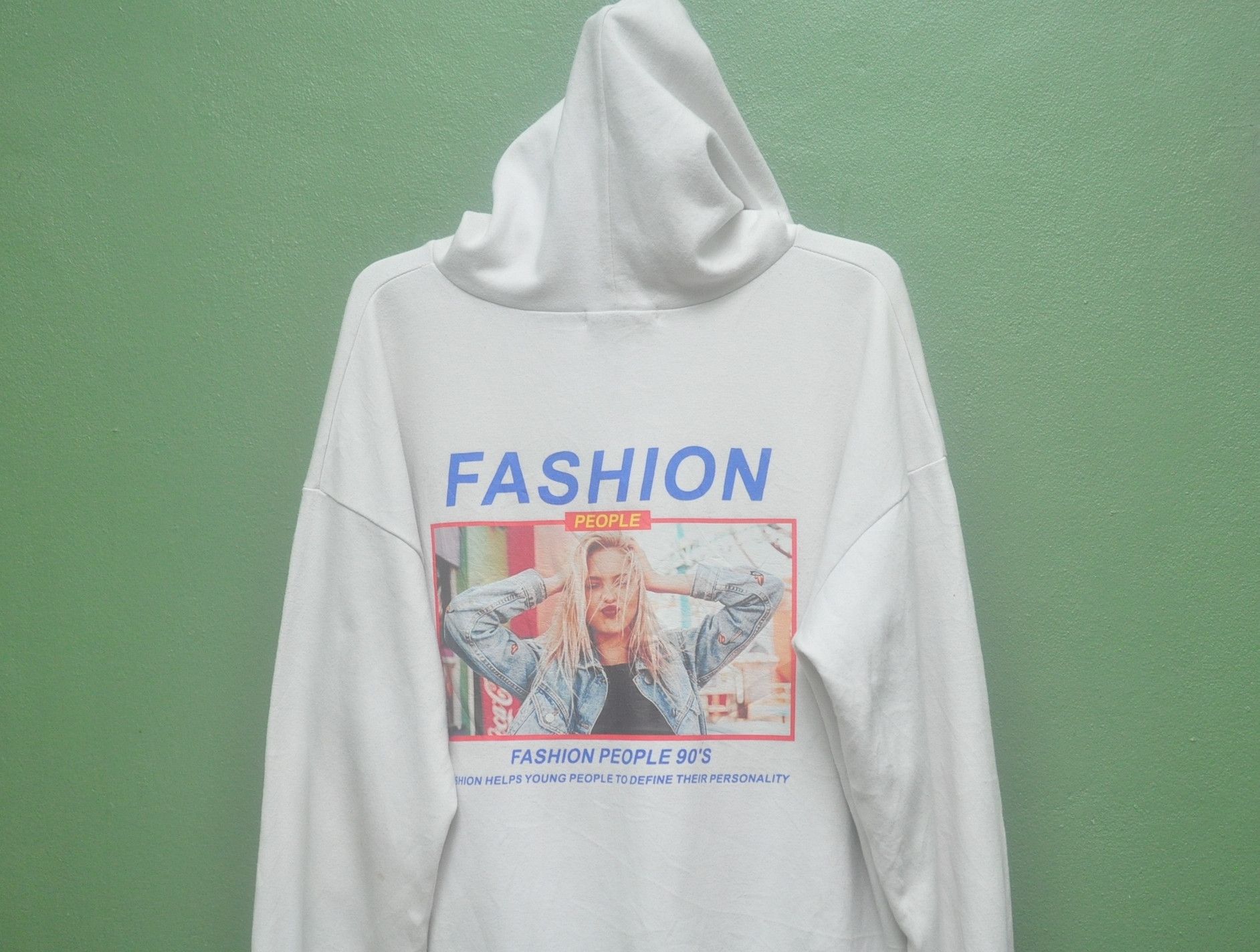 Japanese Brand × Vintage Vintage Fashion Style 90s White Colour Hoodie Travis Scott Size US XL / EU 56 / 4 - 2 Thumbnail