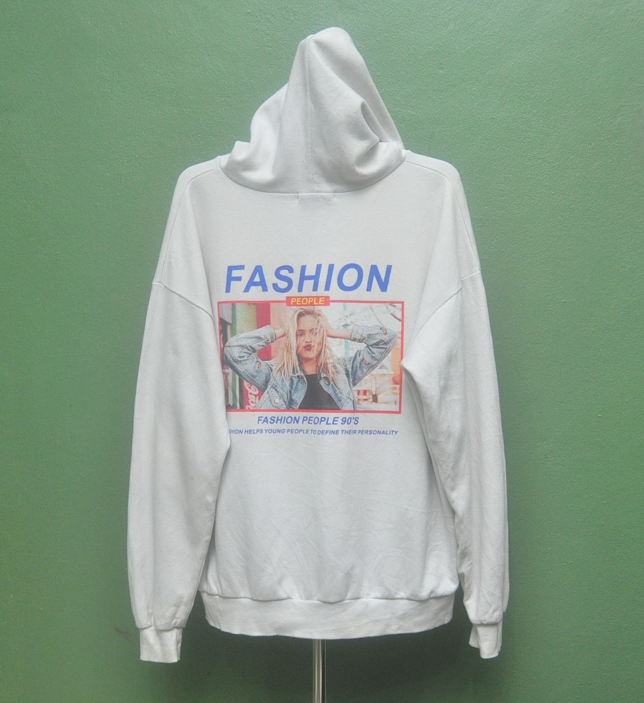 Japanese Brand × Vintage Vintage Fashion Style 90s White Colour Hoodie Travis Scott Size US XL / EU 56 / 4 - 1 Thumbnail