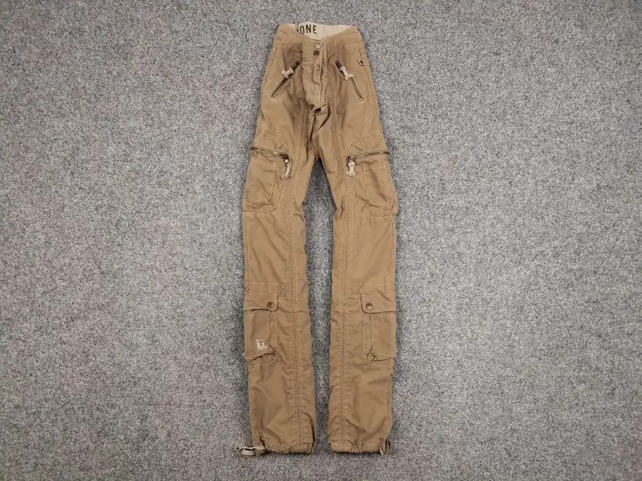 Japanese Brand VTG Raf Simons Rick Owens Type Bondage Cargo Pants Y2K Style Size US 30 / EU 46 - 2 Thumbnail