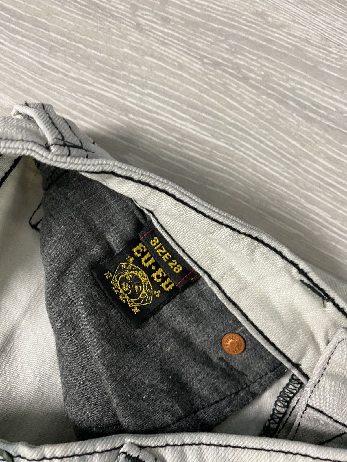Evisu Evisu EU ED vintage grey jeans black seagulls Japan Size US 28 / EU 44 - 11 Thumbnail