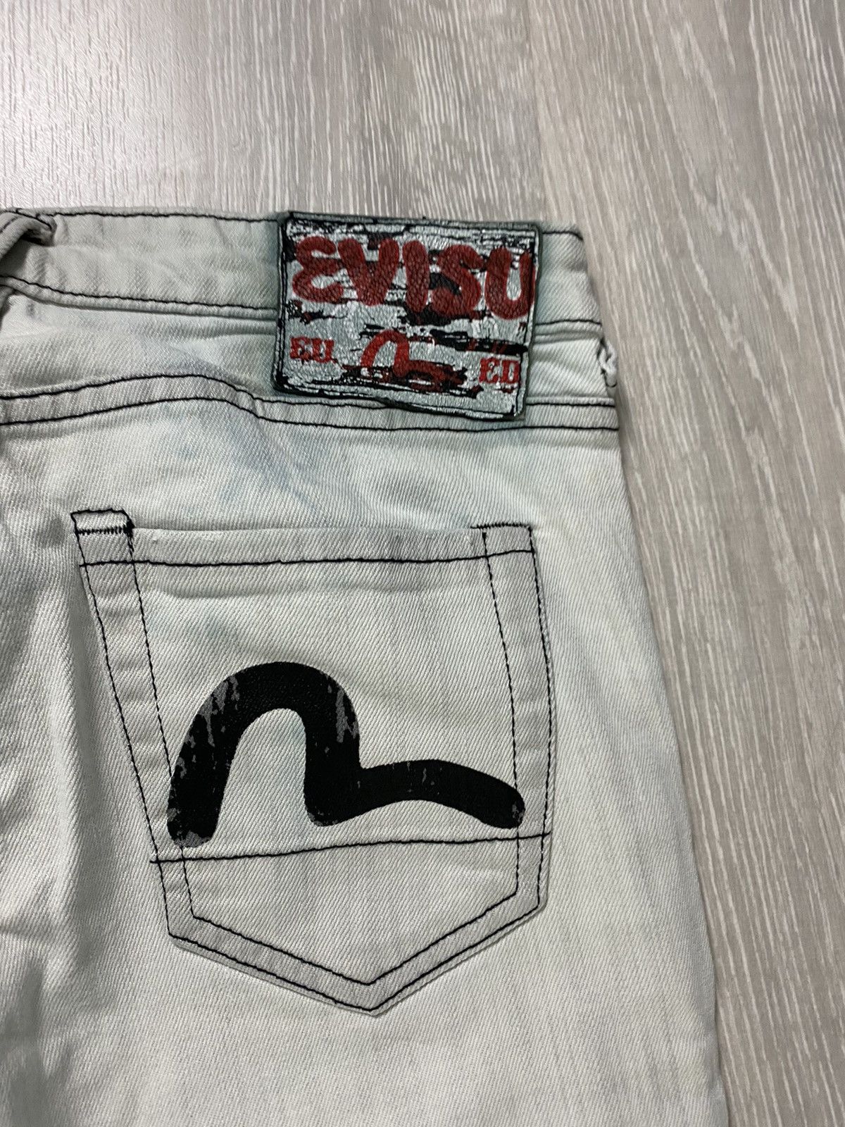 Evisu Evisu EU ED vintage grey jeans black seagulls Japan Size US 28 / EU 44 - 3 Thumbnail