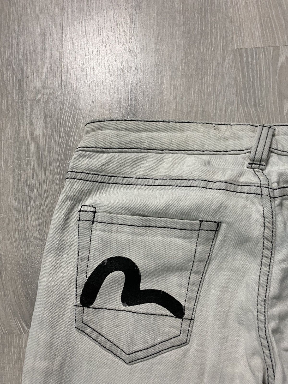Evisu Evisu EU ED vintage grey jeans black seagulls Japan Size US 28 / EU 44 - 4 Thumbnail
