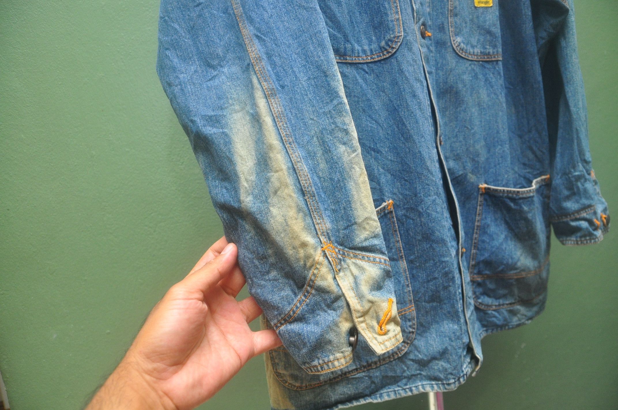 Japanese Brand × Vintage × Wrangler Vintage Wrangler Blue Bell Denim Jacket 80s Size US L / EU 52-54 / 3 - 9 Thumbnail