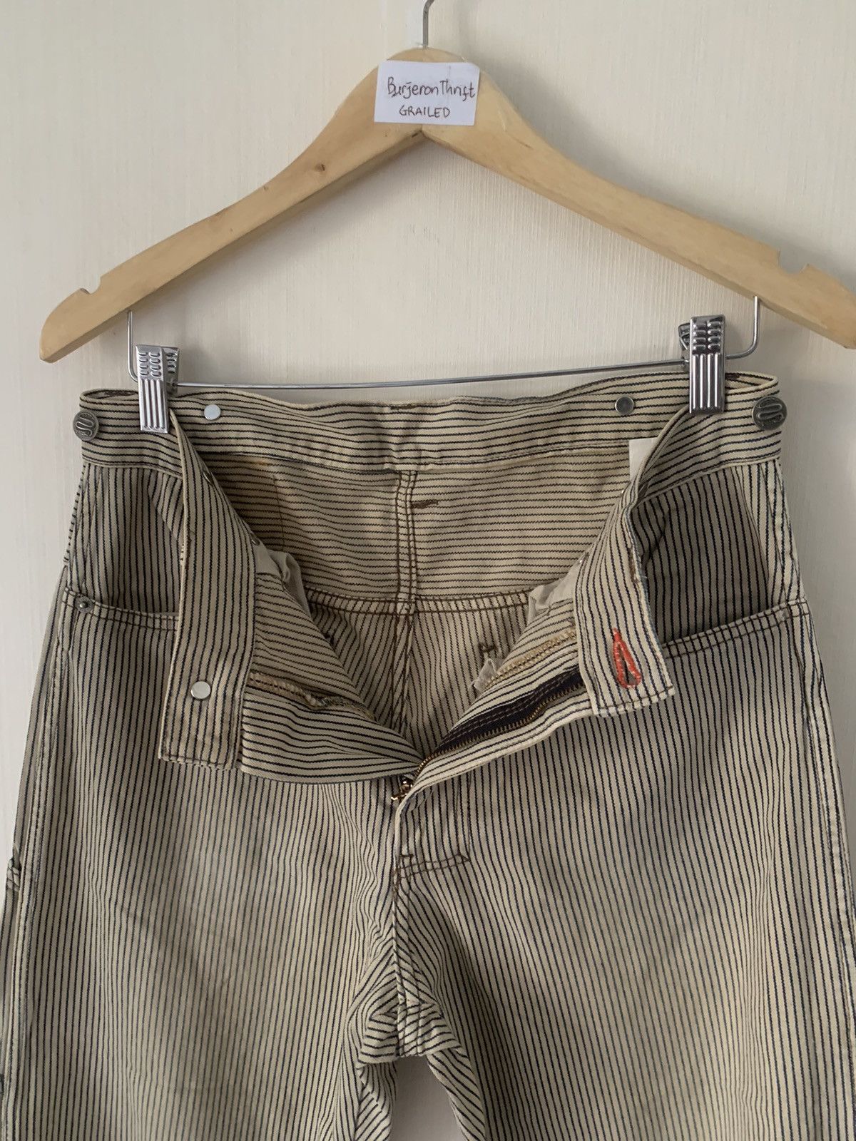 Human Made × PPFM × Vintage Rare PPFM Japanese Hickory Carpenter Pants Size US 30 / EU 46 - 15 Thumbnail