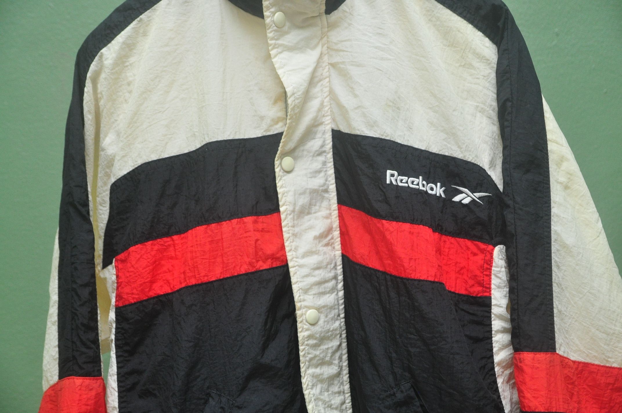 Designer × Japanese Brand × Reebok Vintage Reebok Windbreaker Sweater Size US M / EU 48-50 / 2 - 2 Thumbnail