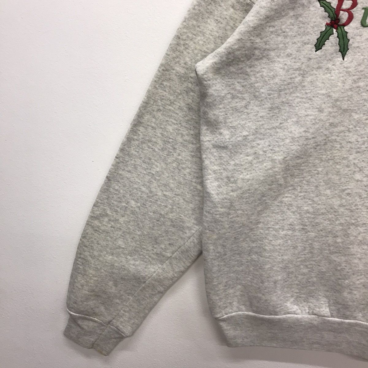 Budweiser × Hanes × Vintage Rare!! Vintage Budweiser Spellout Embroidery Sweatshirt Size US L / EU 52-54 / 3 - 5 Thumbnail