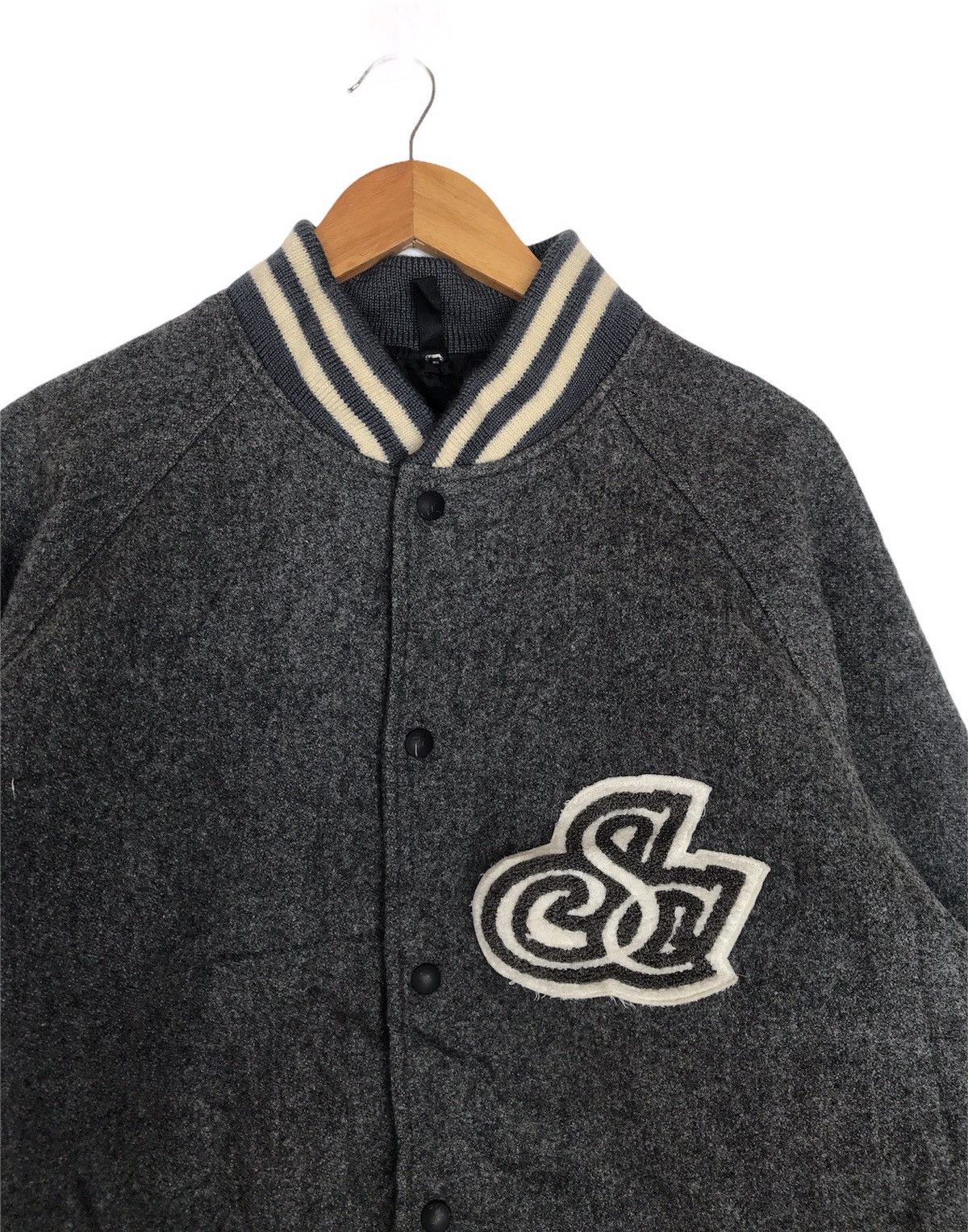 Japanese Brand Scanner Wool Varsity Jacket Oversized Size US M / EU 48-50 / 2 - 2 Thumbnail