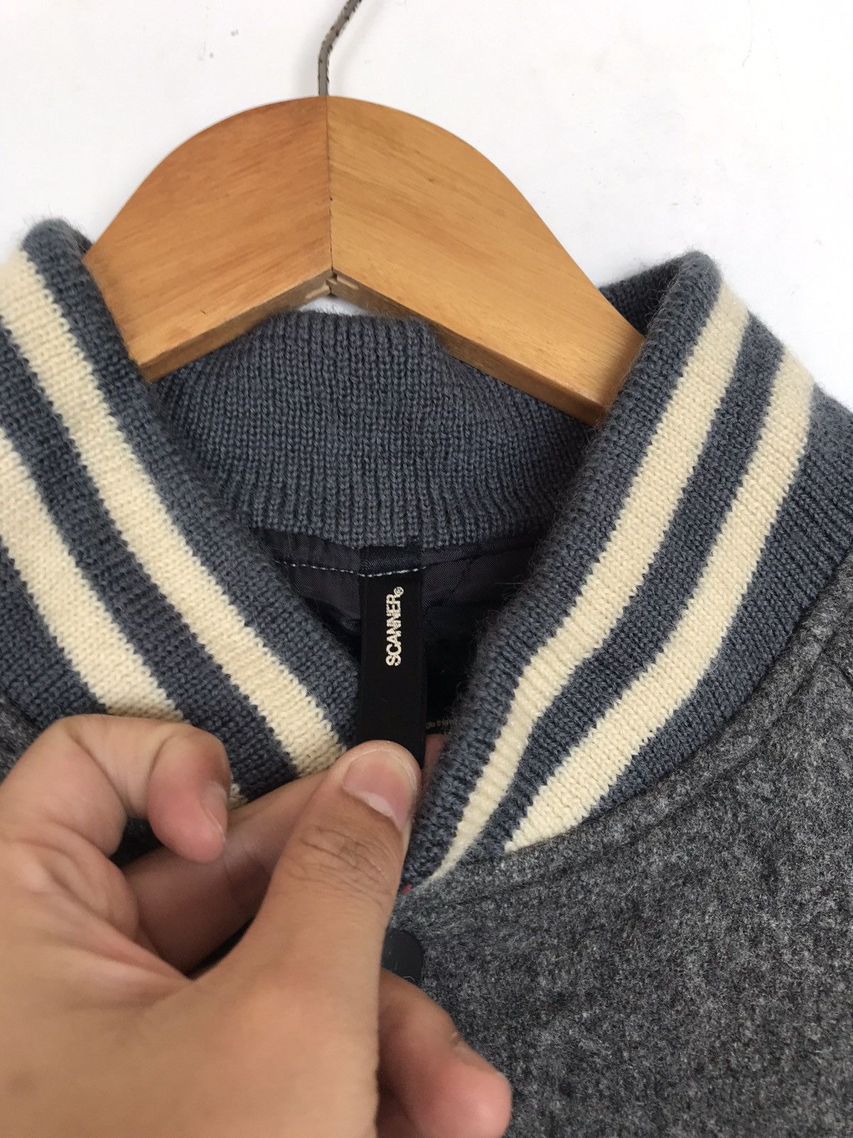Japanese Brand Scanner Wool Varsity Jacket Oversized Size US M / EU 48-50 / 2 - 3 Thumbnail