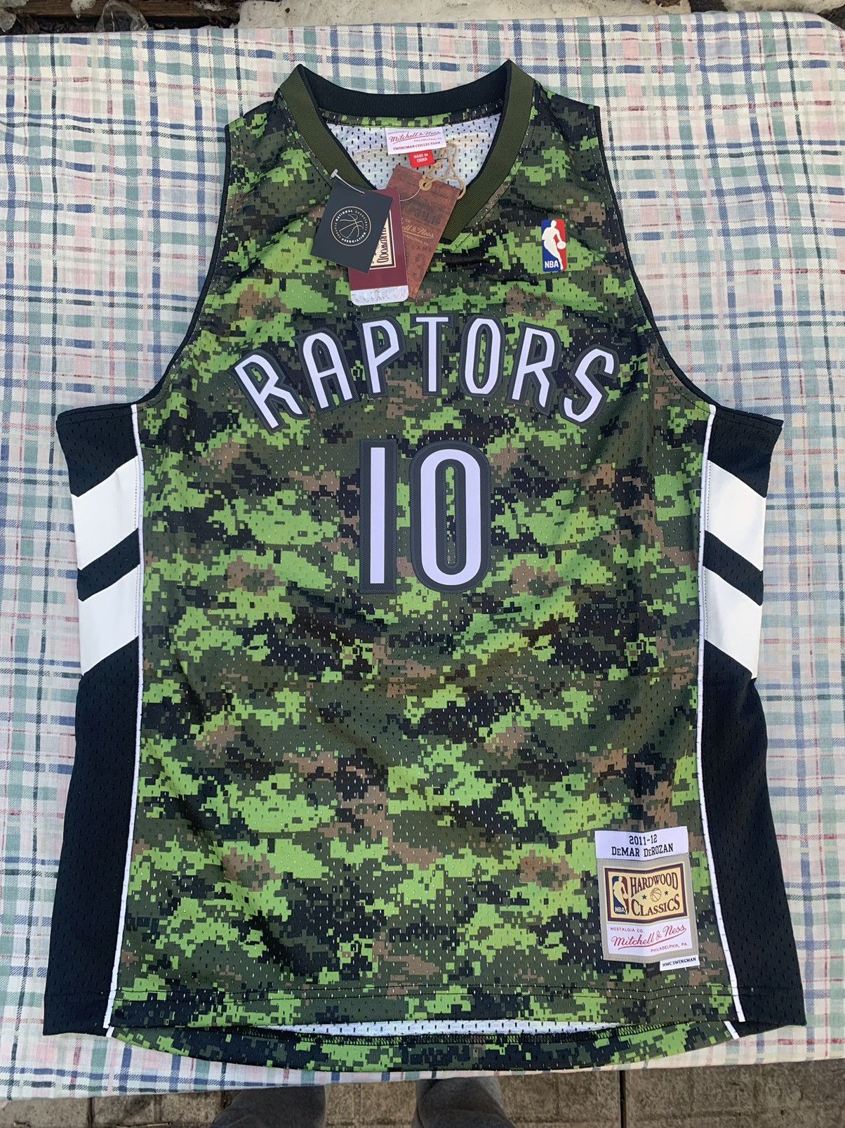 Adidas Hardwood Classics DeMar DeRozan Toronto Raptors Camo Jersey