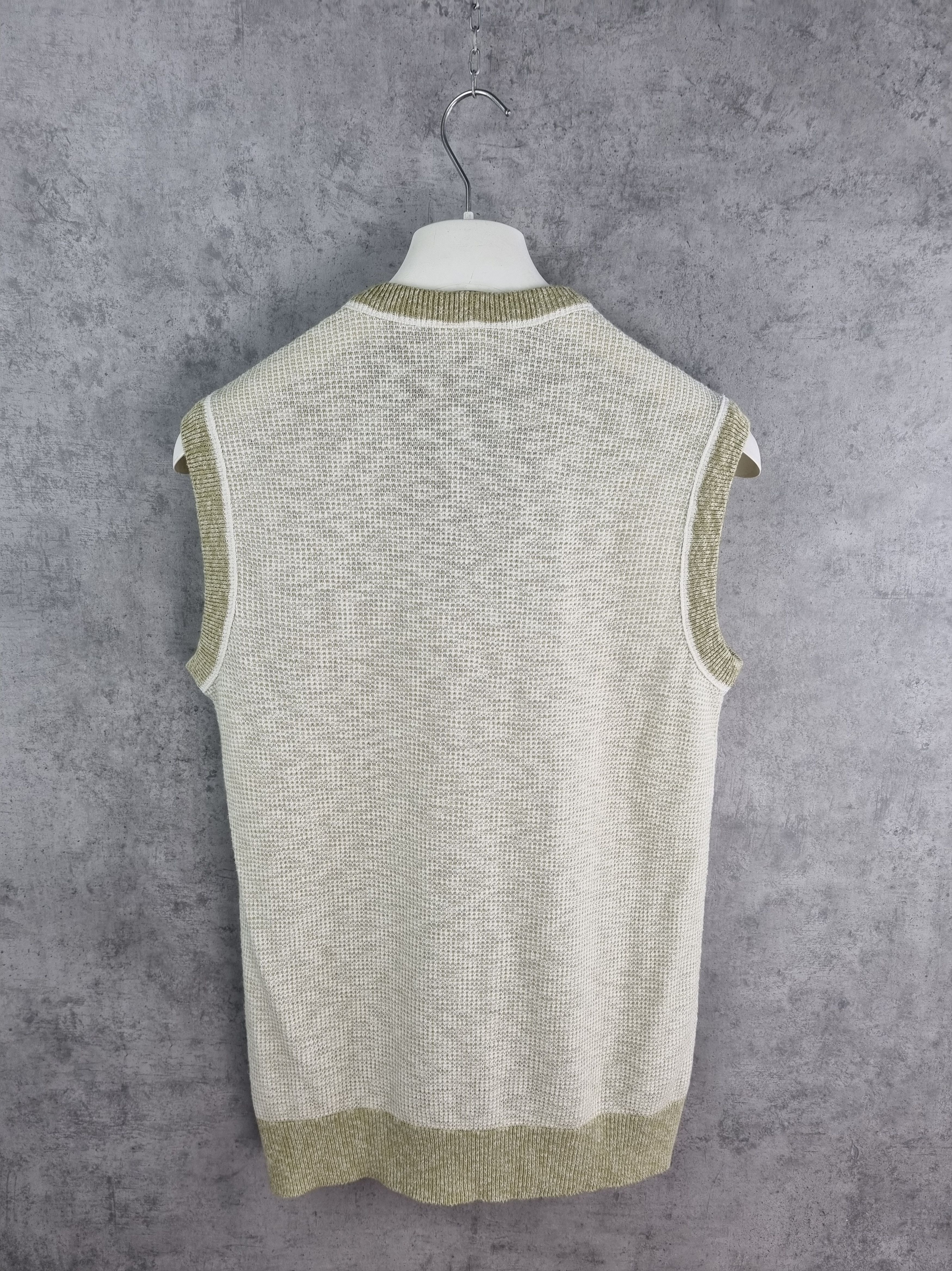 Golf Wang × Lacoste × Vintage 80s Lacoste Chemise Rare Knitwear Sleeveless Sweater/Vest Size US M / EU 48-50 / 2 - 4 Thumbnail