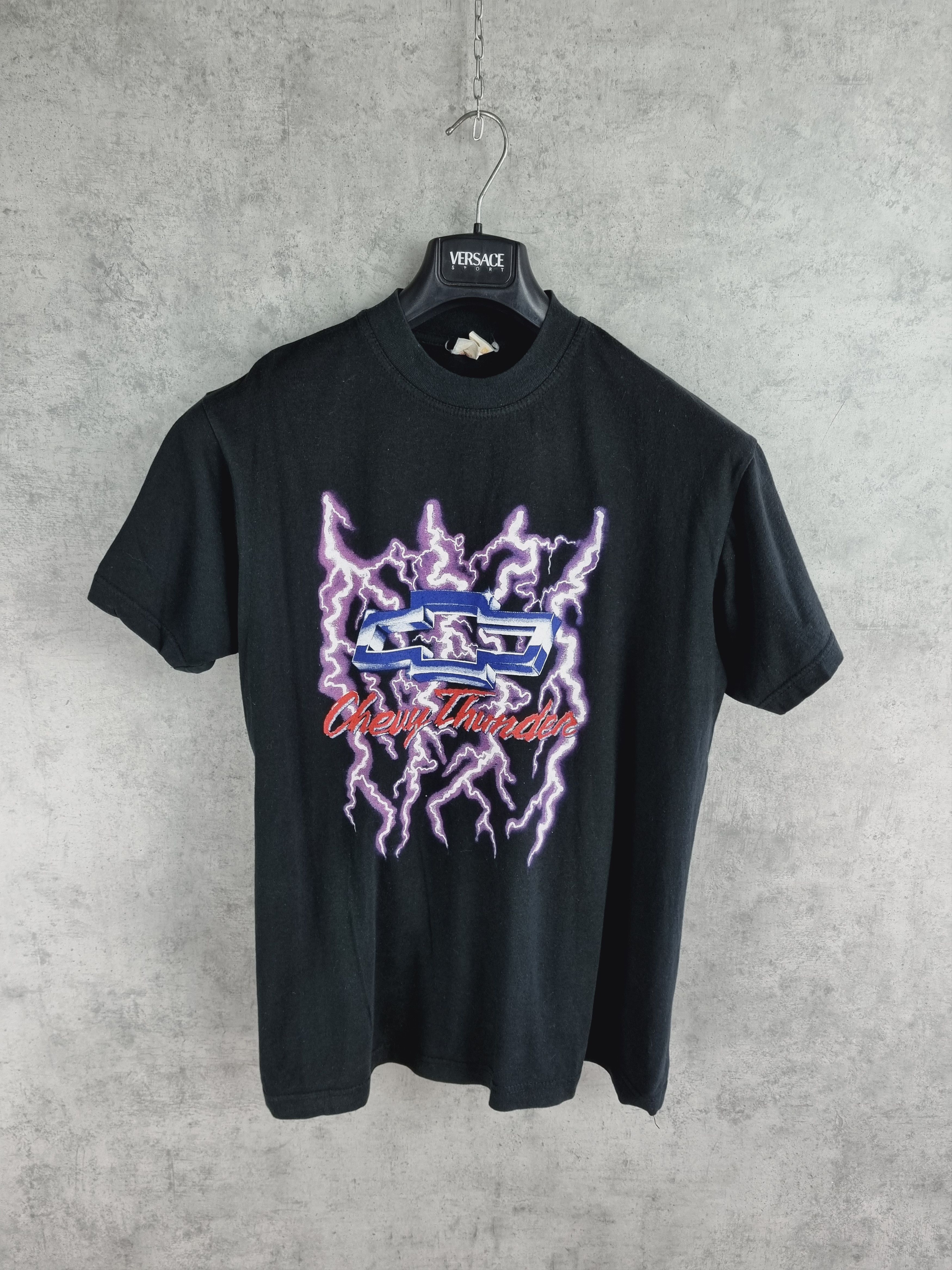 Chevrolet × Vintage Rare Size Vintage Bootleg Chevy Thunder US Basic Tee Shirt Size US XL / EU 56 / 4 - 3 Thumbnail
