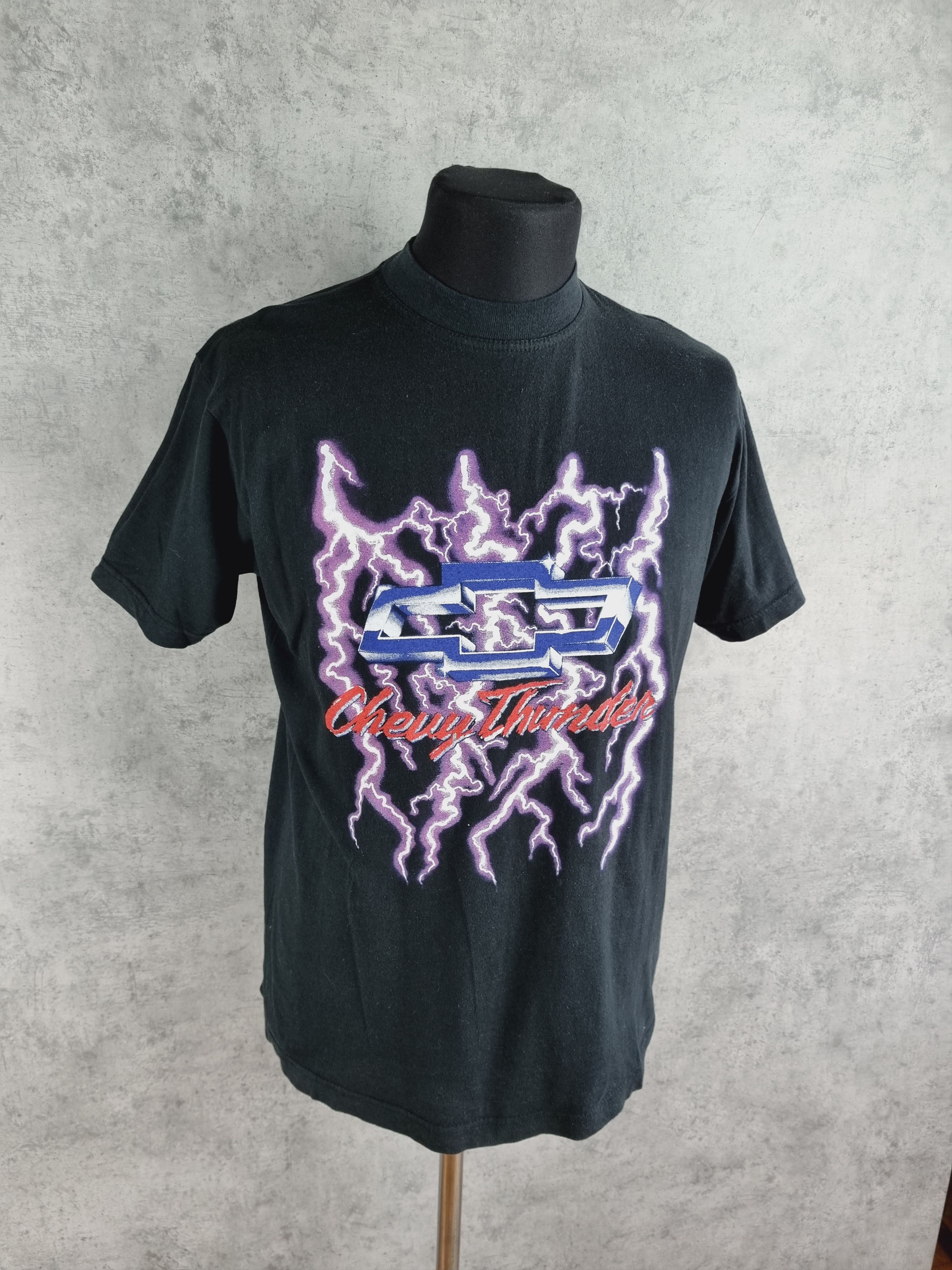 Chevrolet × Vintage Rare Size Vintage Bootleg Chevy Thunder US Basic Tee Shirt Size US XL / EU 56 / 4 - 8 Thumbnail