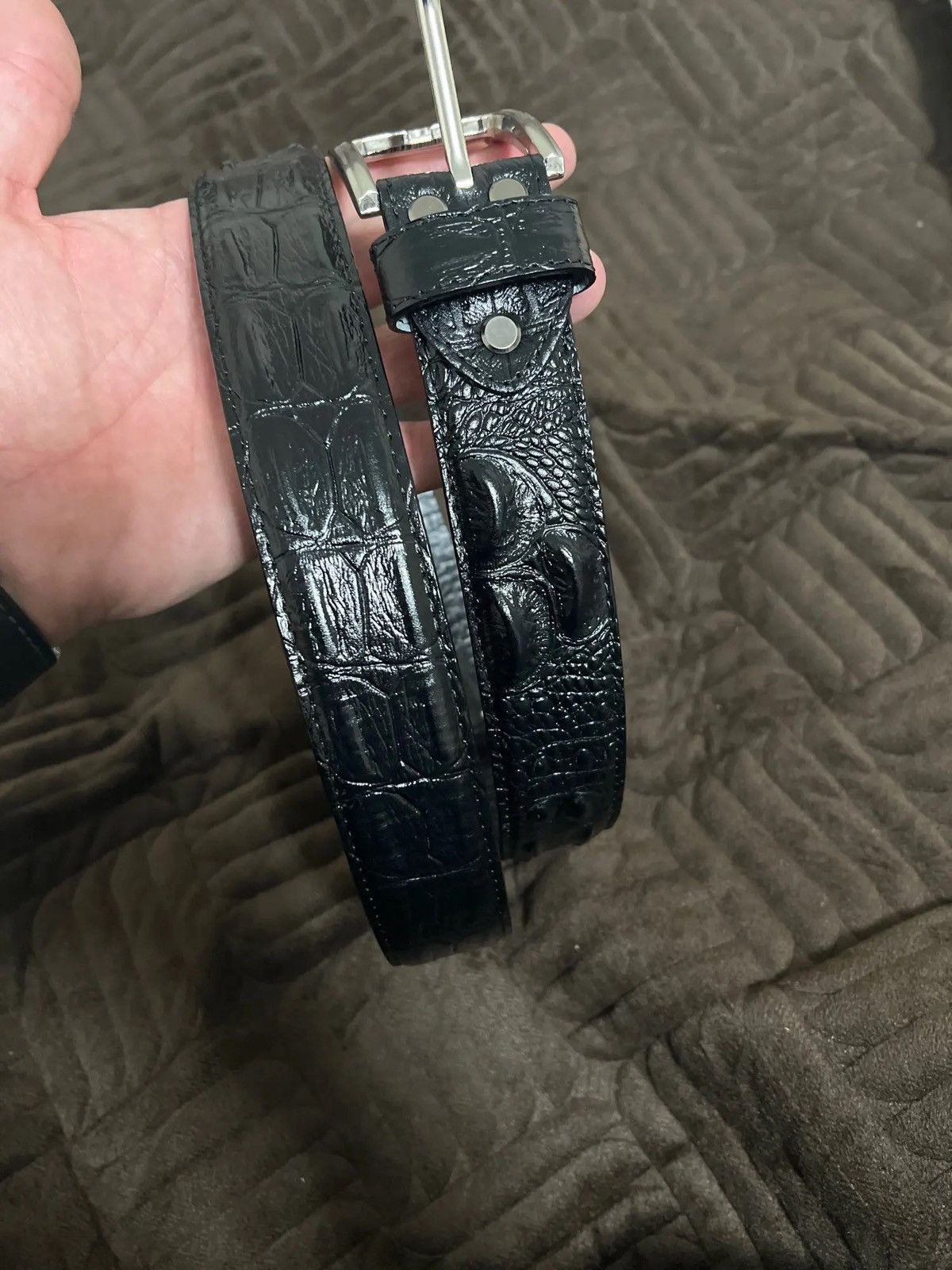 Other Crocodile Leather Pin Alligator Belt Size ONE SIZE - 3 Thumbnail