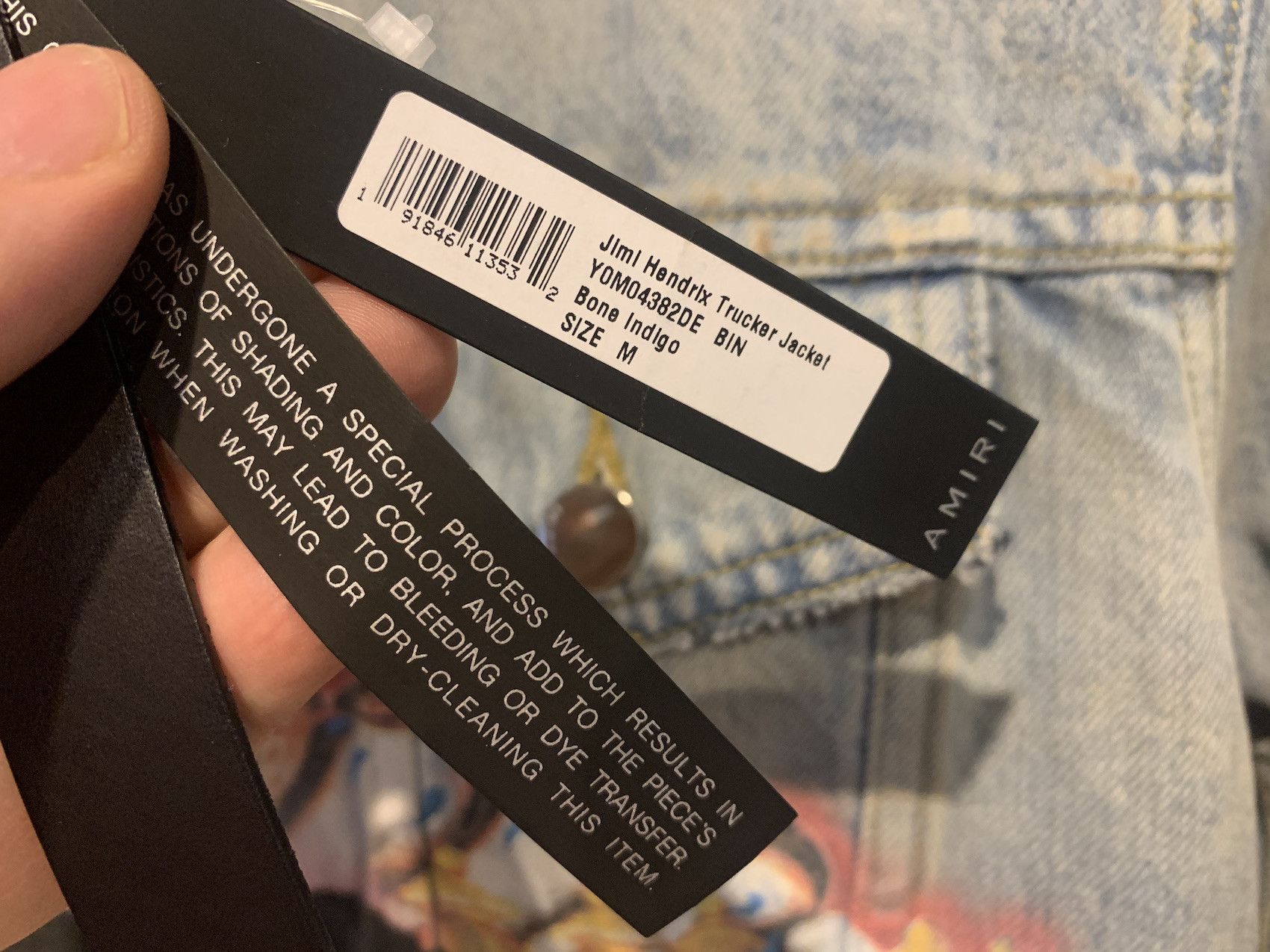 Amiri SS'20 Jacket Distressed Denim Trucker Size US M / EU 48-50 / 2 - 4 Thumbnail