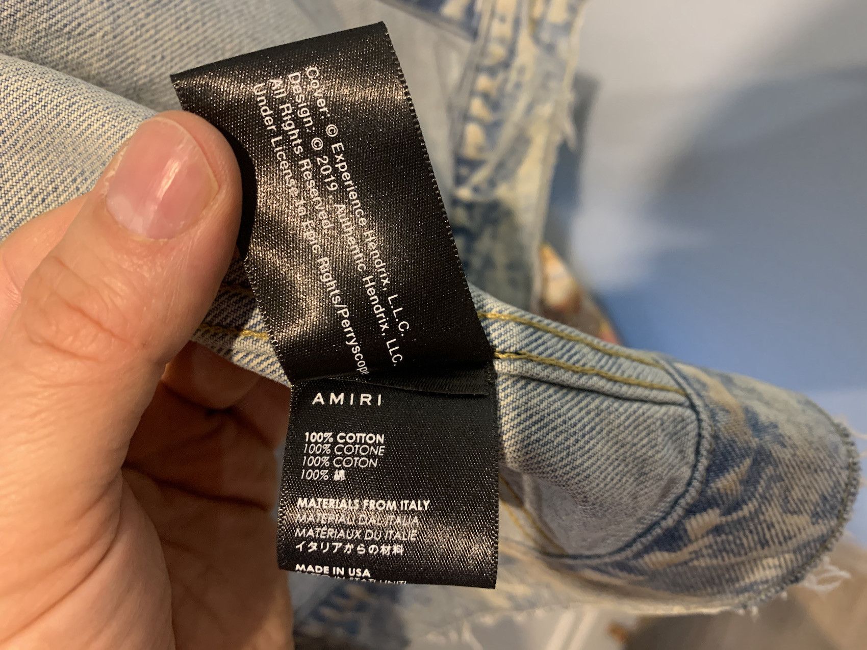Amiri SS'20 Jacket Distressed Denim Trucker Size US M / EU 48-50 / 2 - 6 Thumbnail