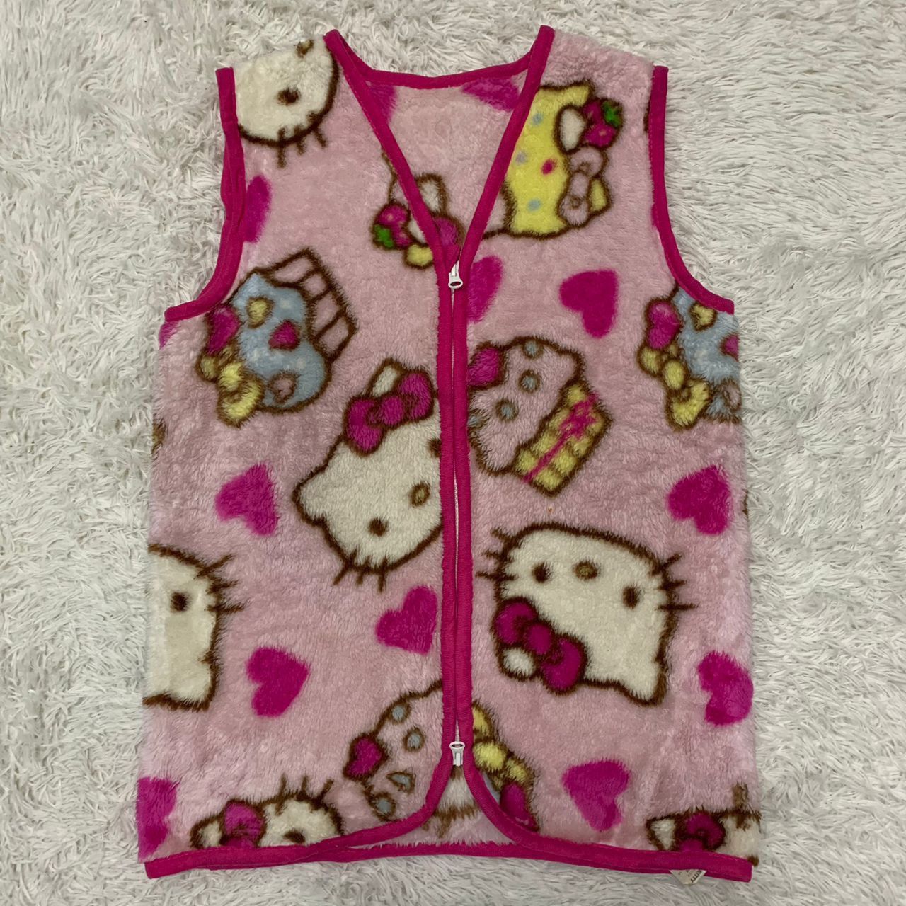 Anime 🔥Rare🔥 Hello kitty fleece vest Size S / US 4 / IT 40 - 1 Thumbnail