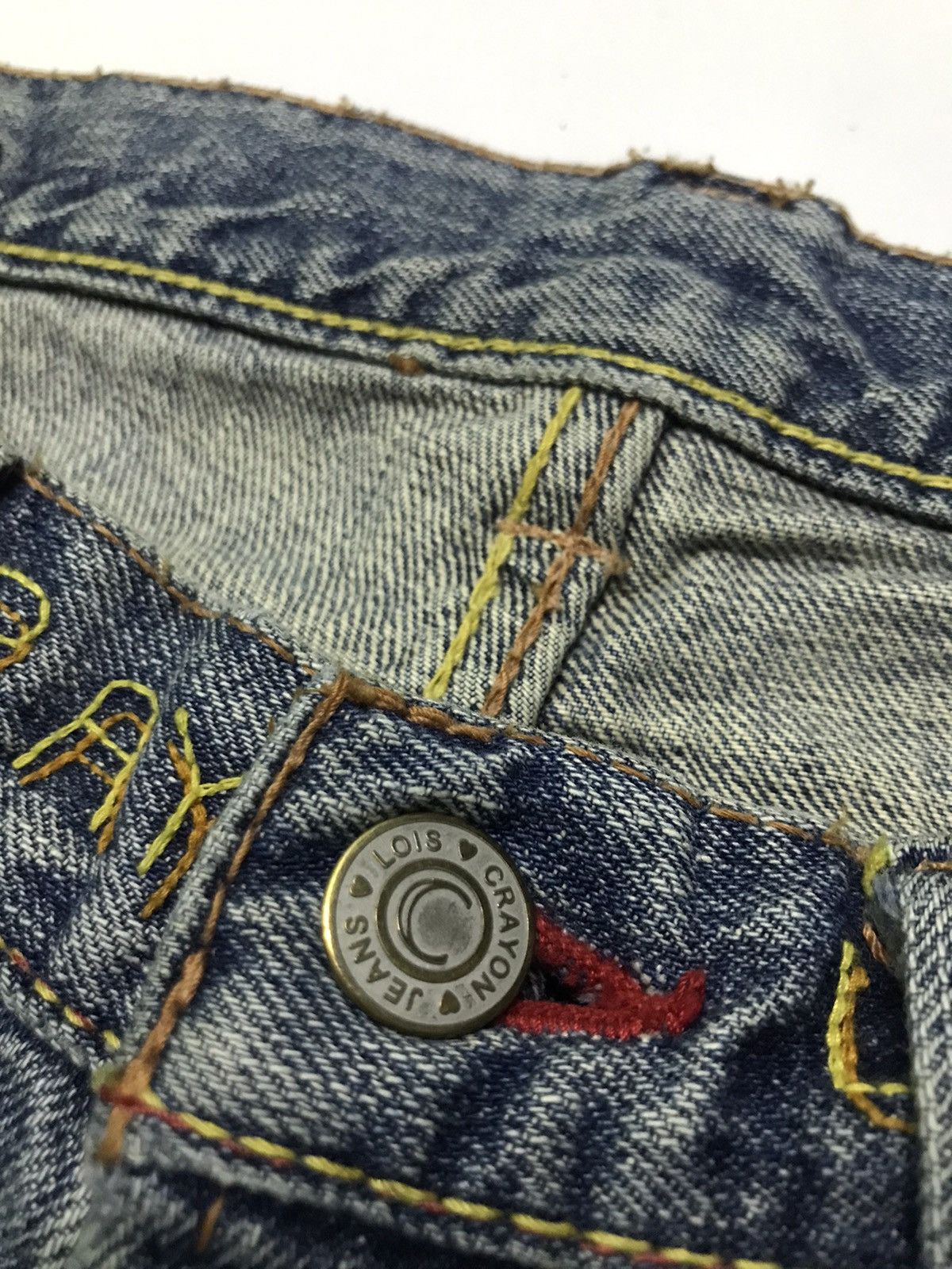 Japanese Brand Lois crayon flared denim jeans Size 29" - 2 Thumbnail