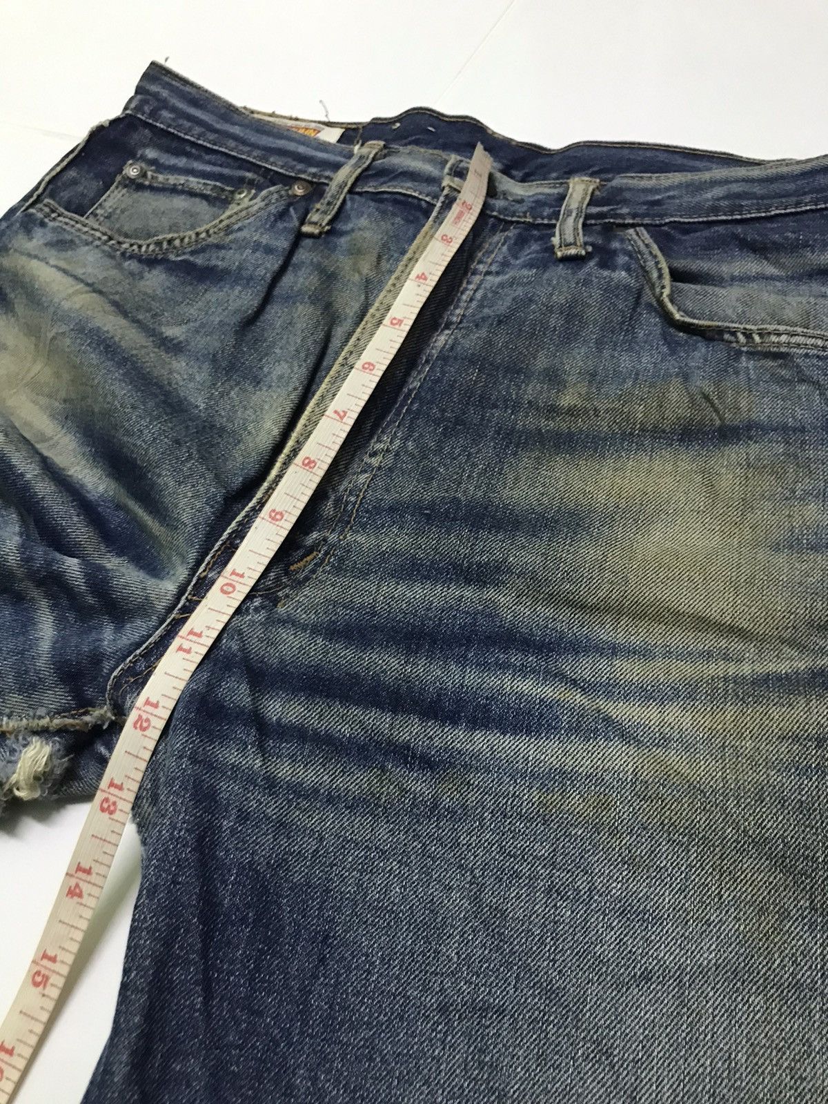 Vintage vtg Big John distressed denim jeans rare Size US 32 / EU 48 - 12 Thumbnail