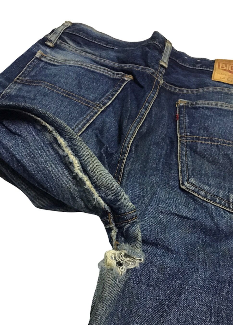 Vintage vtg Big John distressed denim jeans rare Size US 32 / EU 48 - 6 Thumbnail