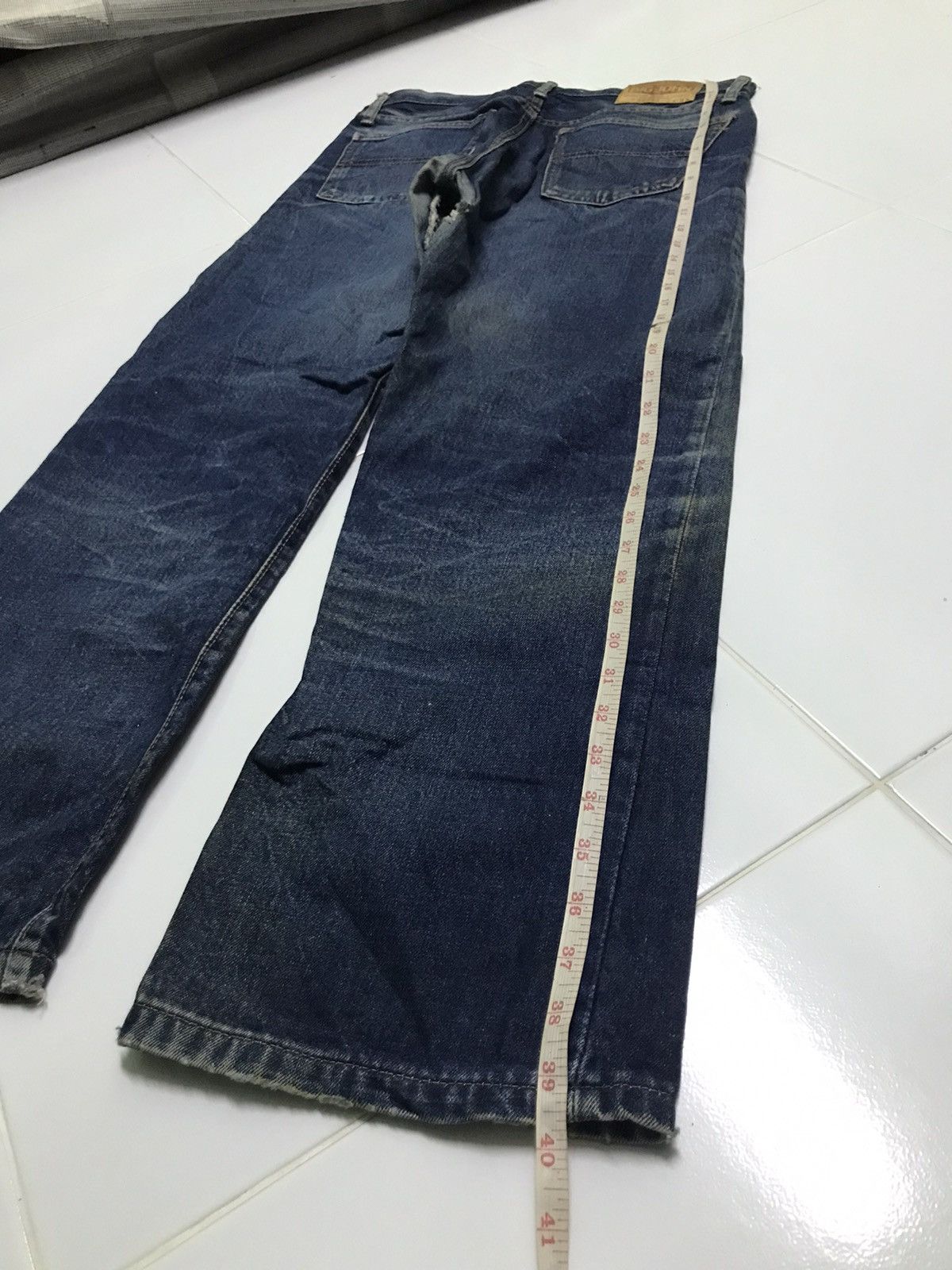 Vintage vtg Big John distressed denim jeans rare Size US 32 / EU 48 - 8 Thumbnail