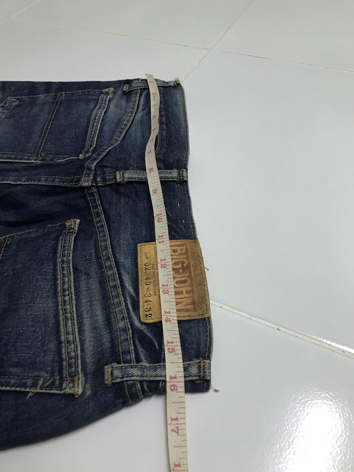 Vintage vtg Big John distressed denim jeans rare Size US 32 / EU 48 - 7 Thumbnail