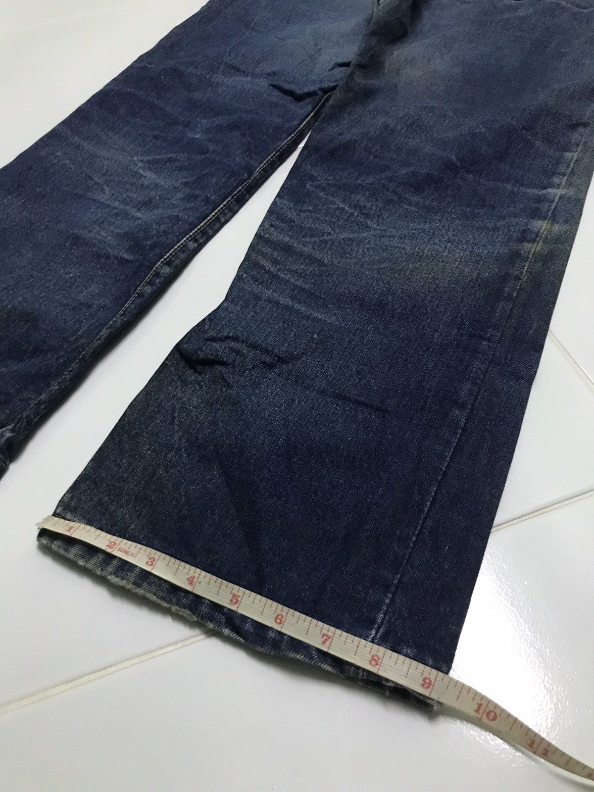 Vintage vtg Big John distressed denim jeans rare Size US 32 / EU 48 - 9 Thumbnail